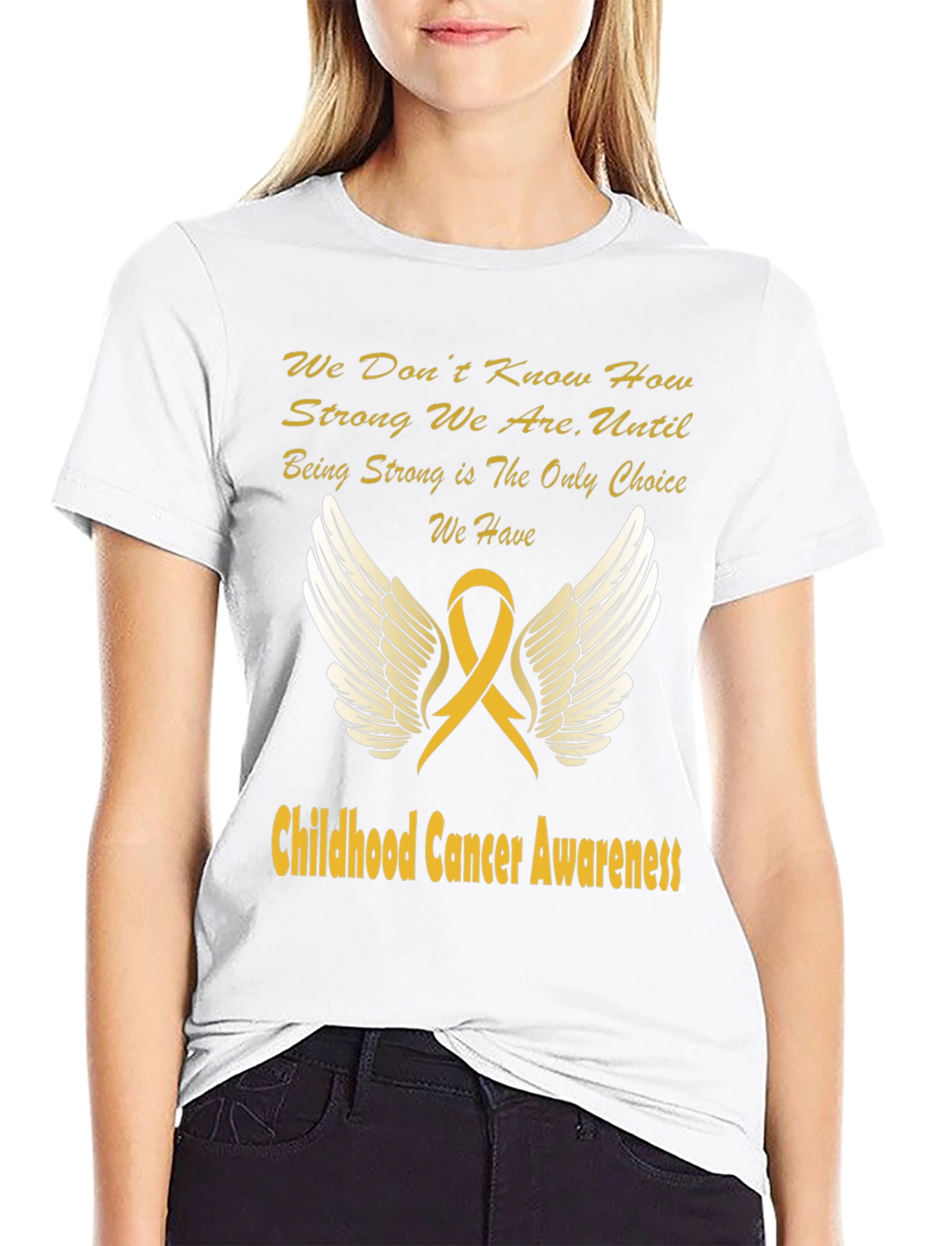 Childhood Cancer Awareness Ribbon T-Shirt