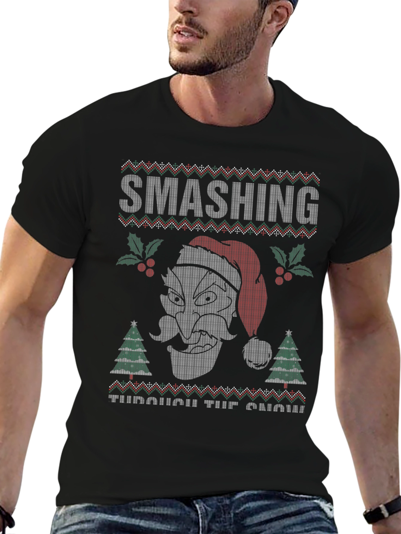 Smashing Through the Snow Christmas T-Shirt