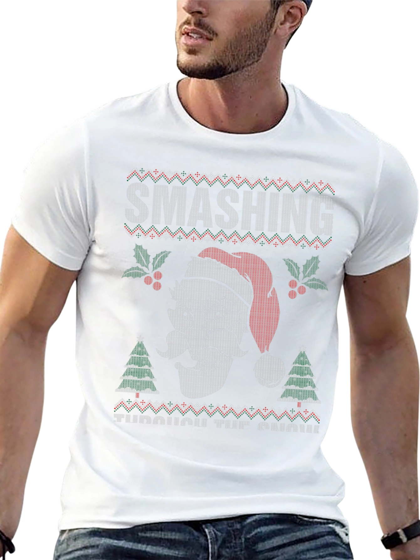 Smashing Through the Snow Christmas T-Shirt