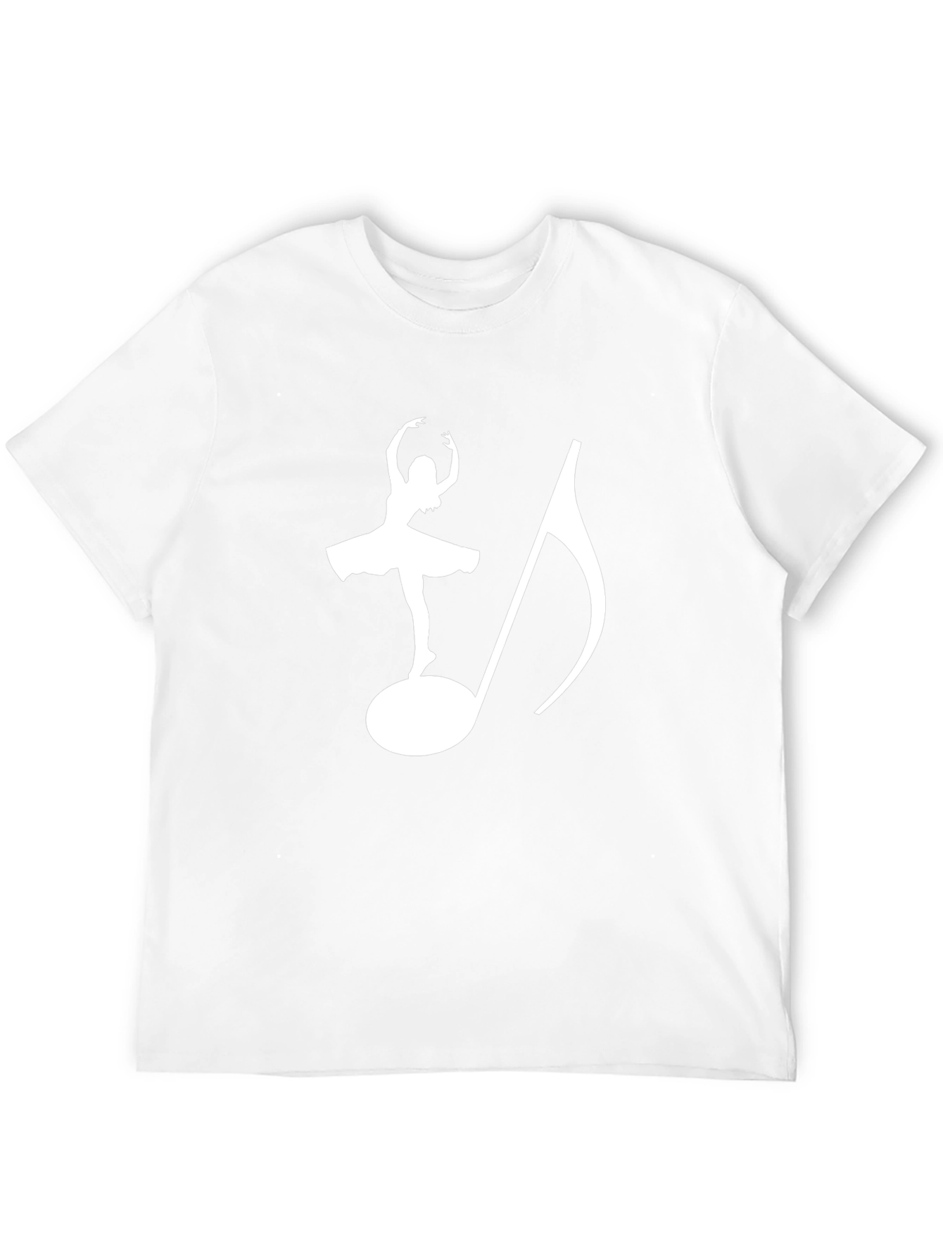 Ballerina & Music Note Graphic T-Shirt