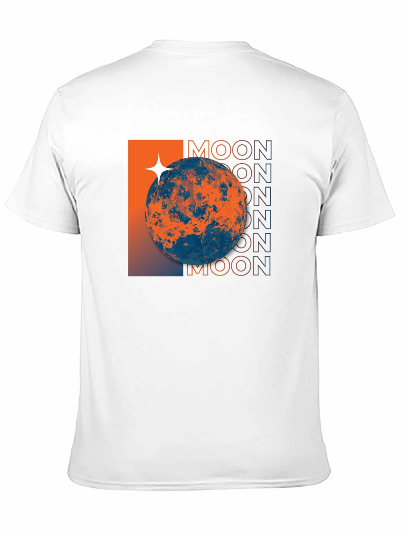 Moon Graphic Tee - Space Inspired Design