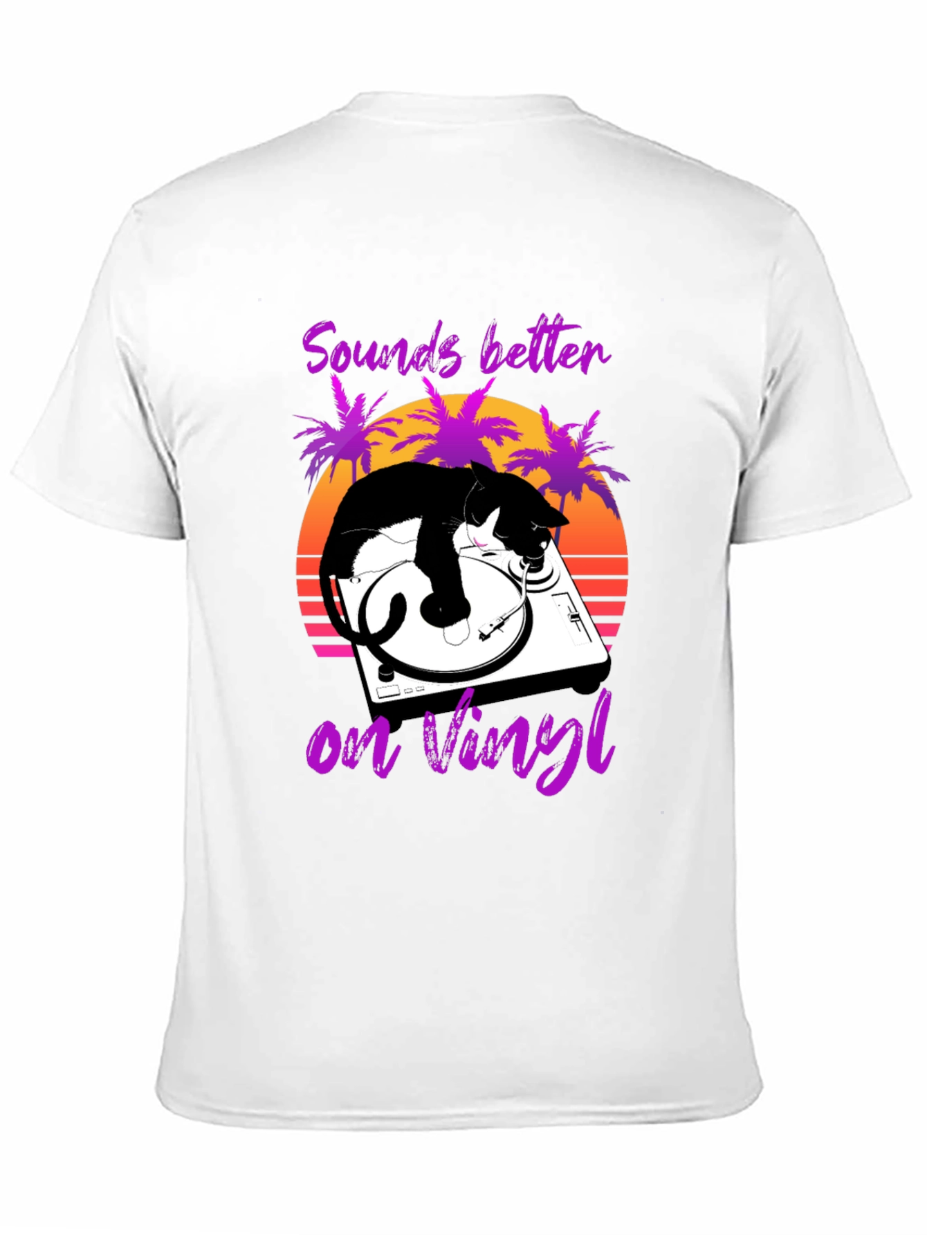 Sounds Better on Vinyl Cat Graphic Tee
