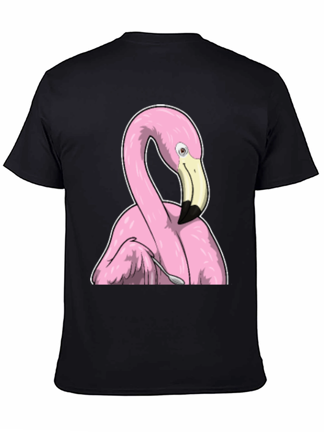 Funny Flamingo Spooning T-Shirt - Unique Graphic Tee