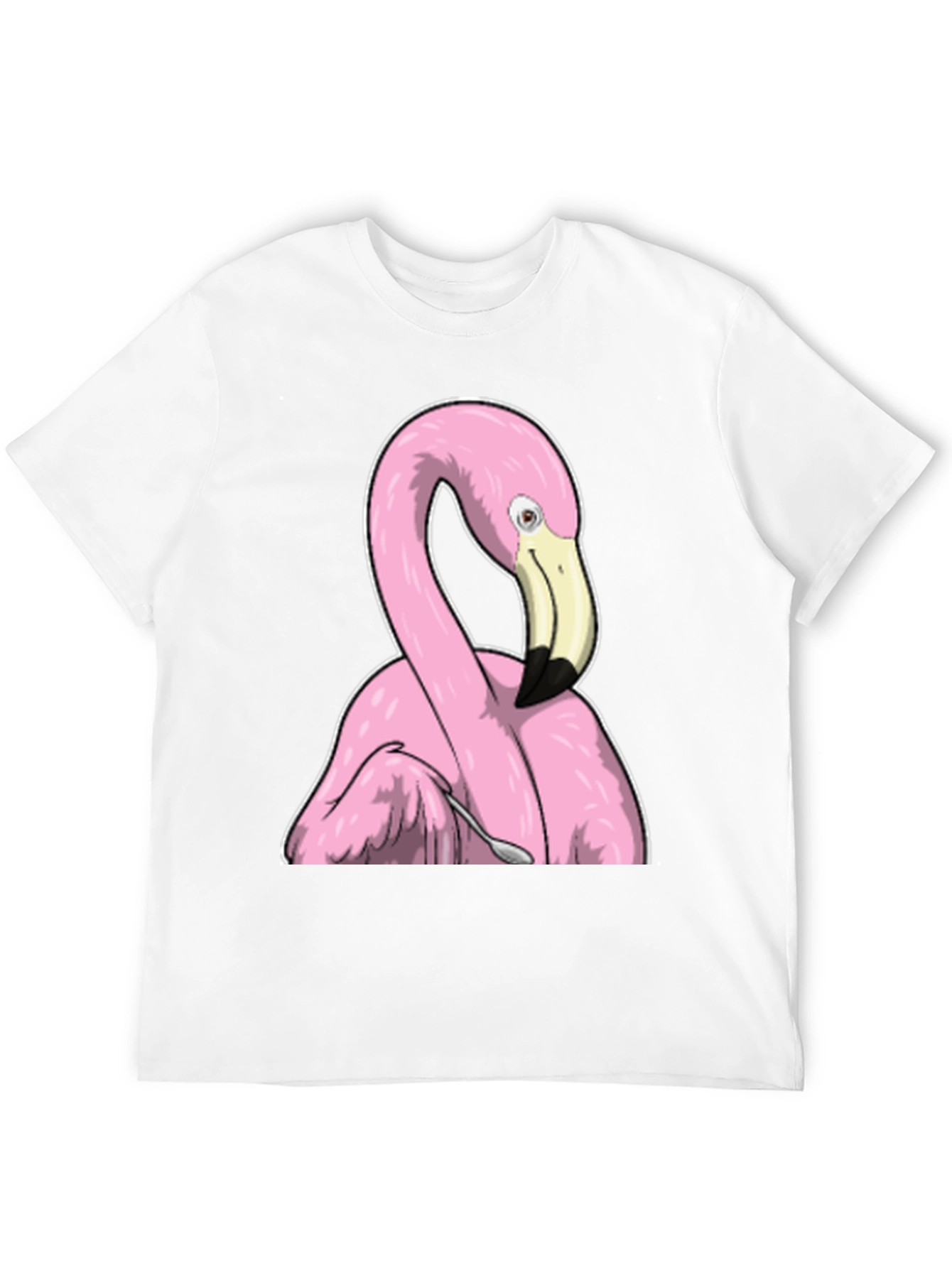 Funny Flamingo Spooning T-Shirt - Unique Graphic Tee