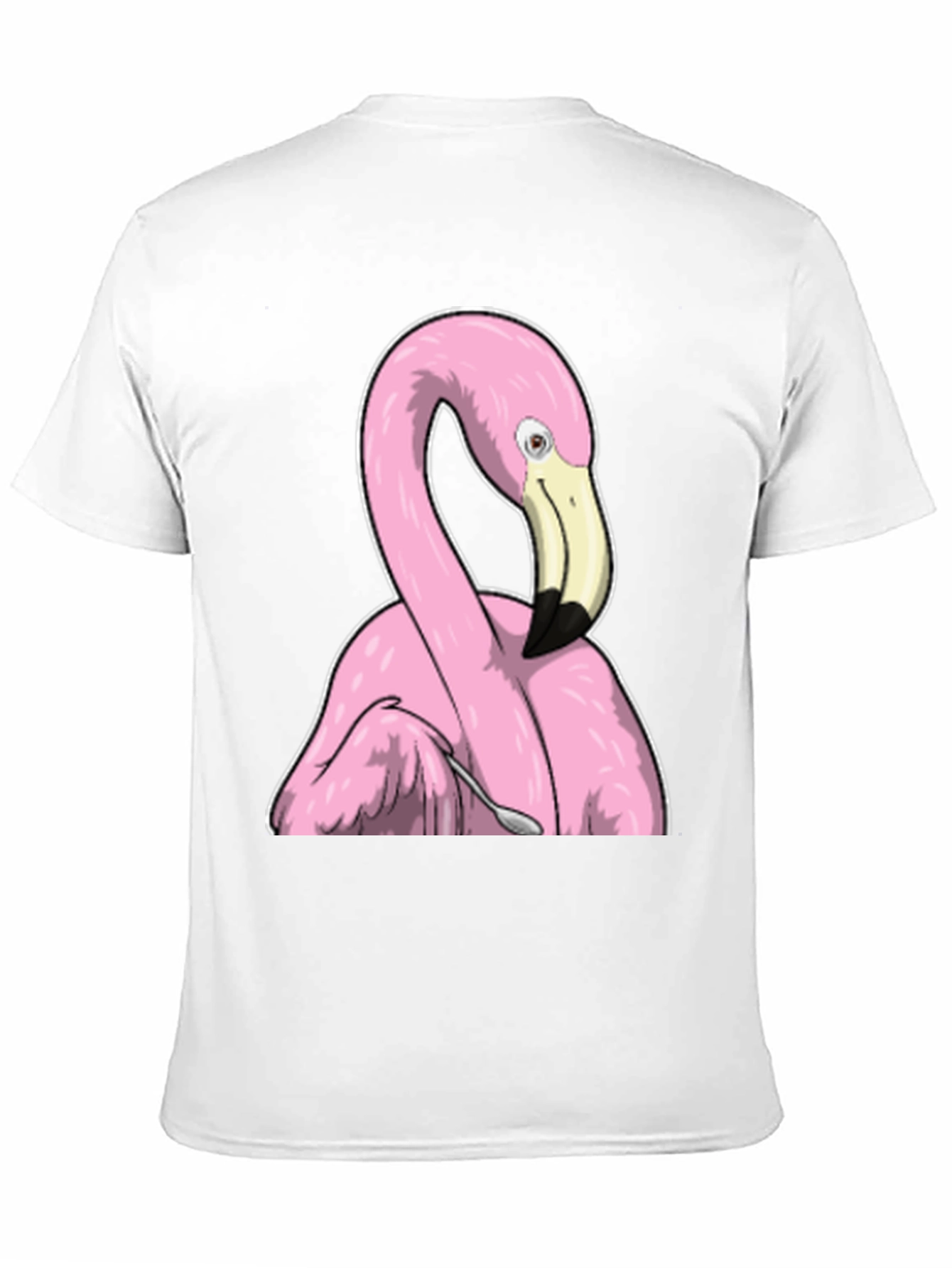 Funny Flamingo Spooning T-Shirt - Unique Graphic Tee