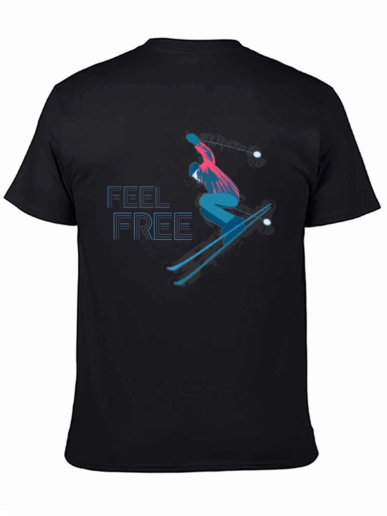 Feel Free Skiing Graphic Tee