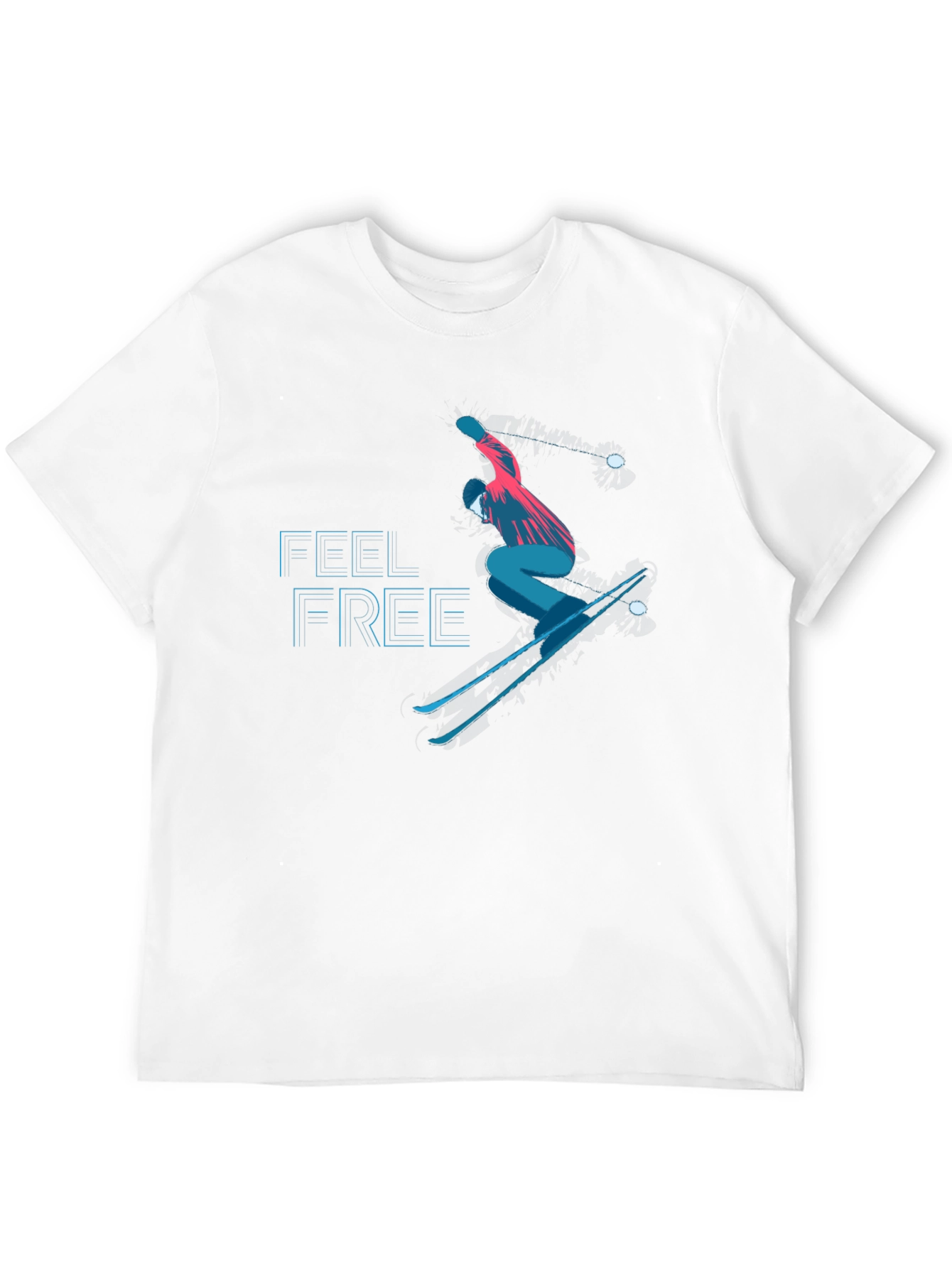 Feel Free Skiing Graphic Tee