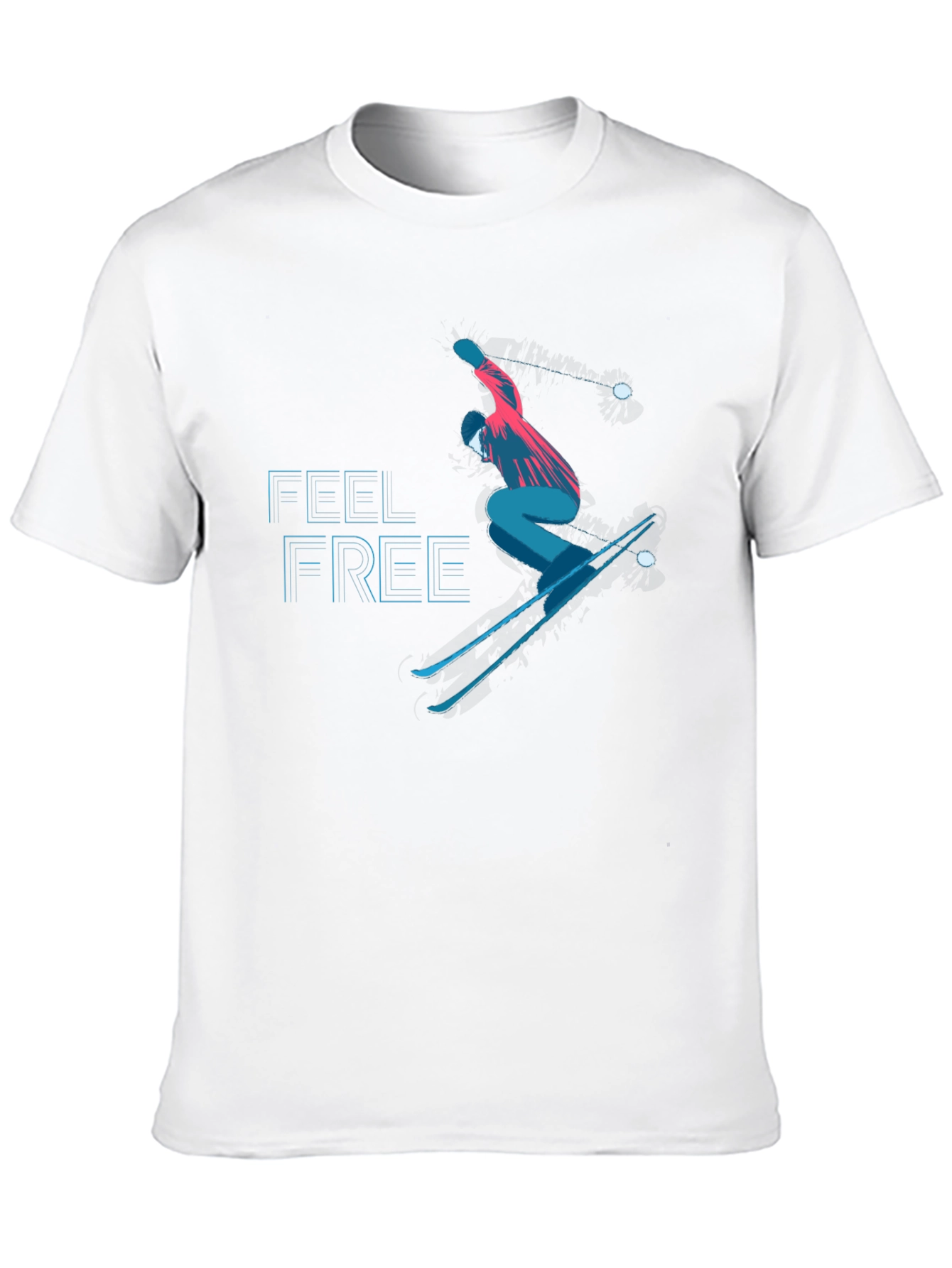 Feel Free Skiing Graphic Tee