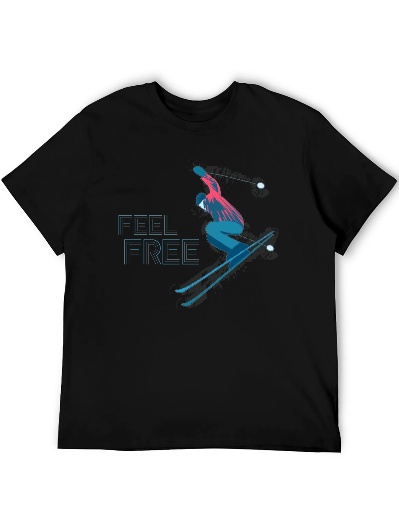 Feel Free Skiing Graphic Tee