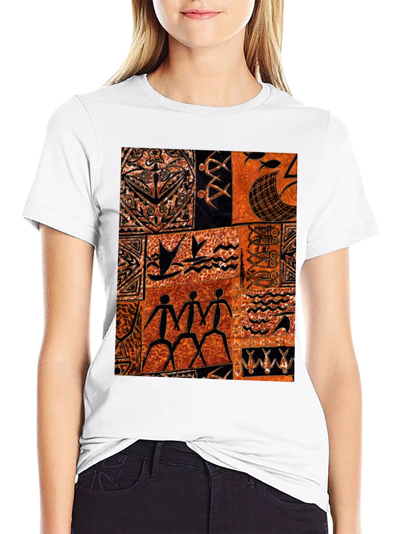 Tribal Pattern Tee - Unique Graphic Print