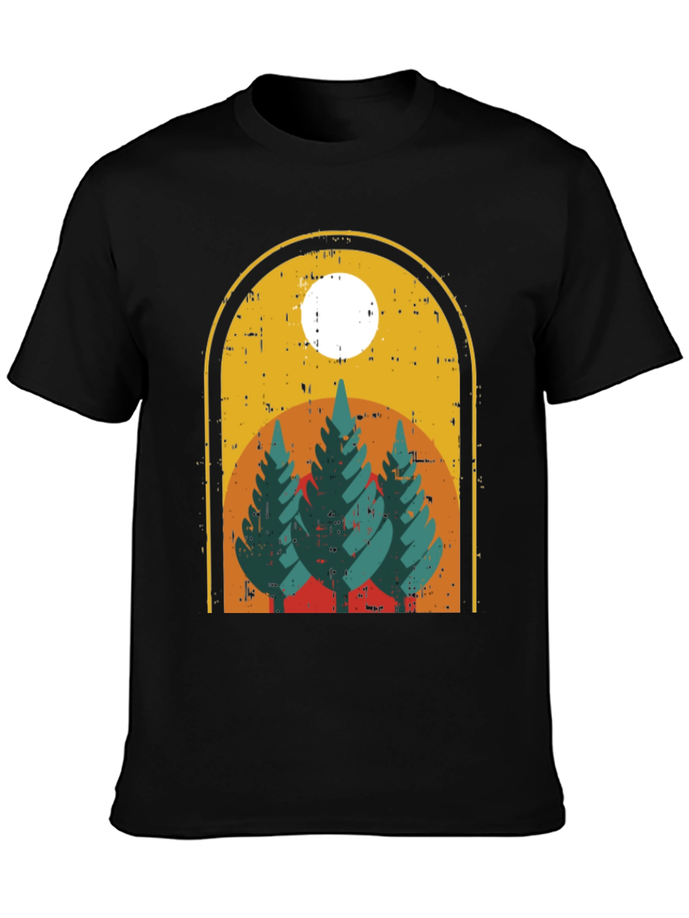 Retro Mountain Scene Graphic Tee