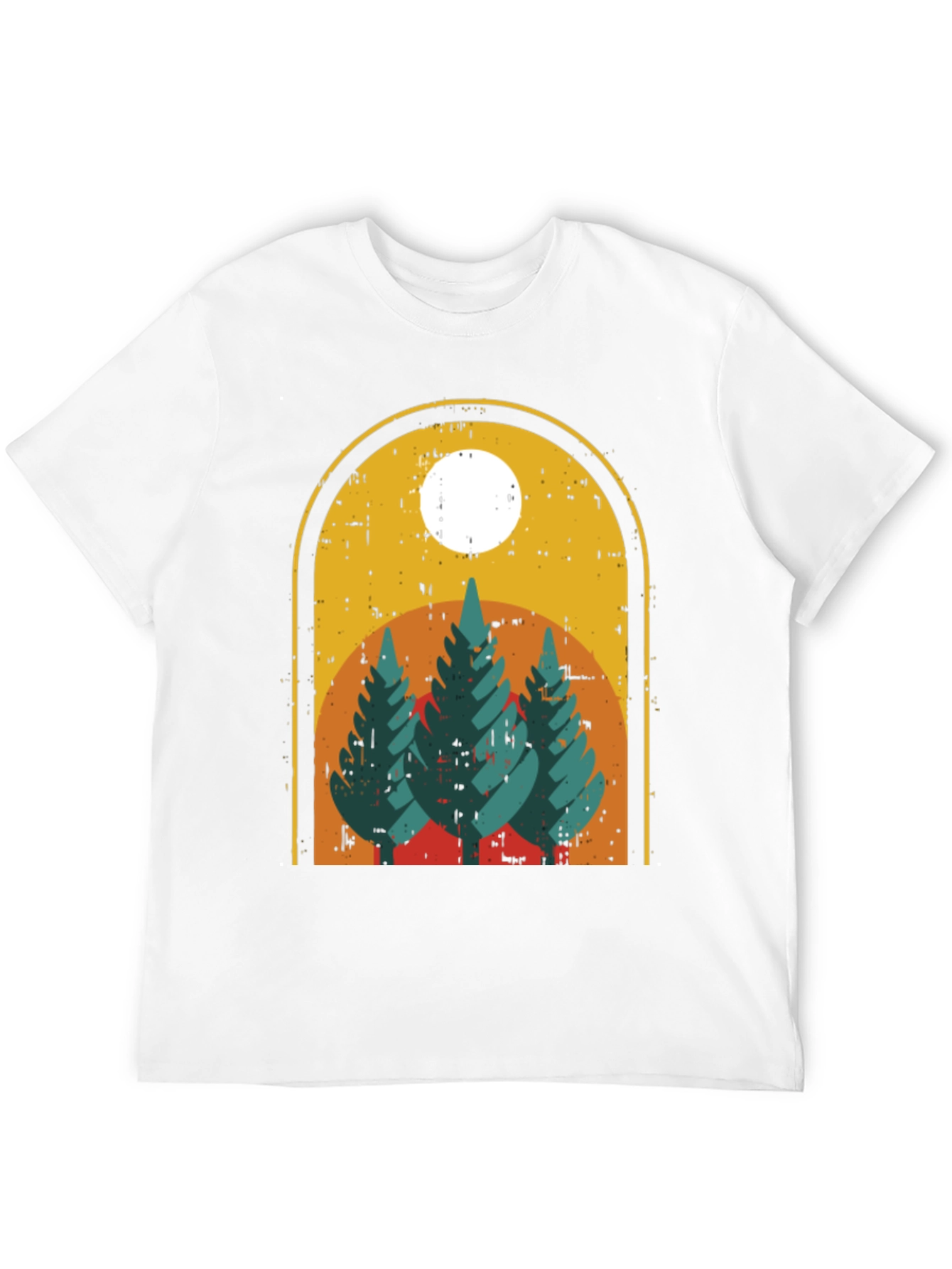 Retro Mountain Scene Graphic Tee