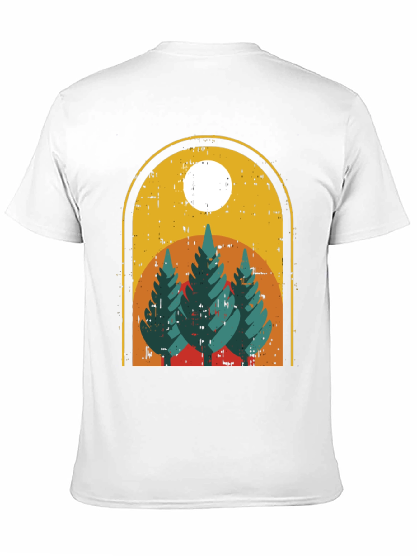 Retro Mountain Scene Graphic Tee