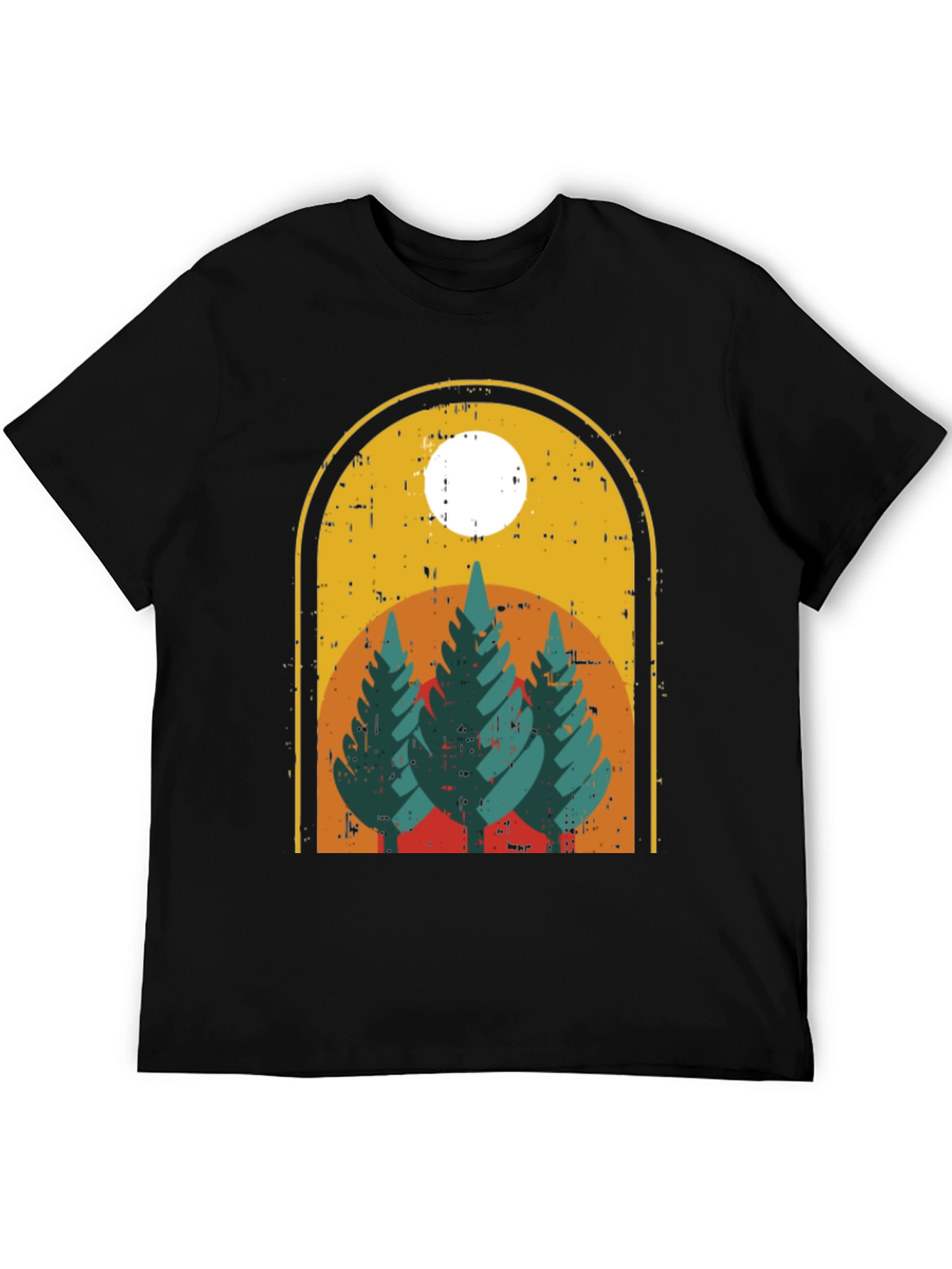Retro Mountain Scene Graphic Tee