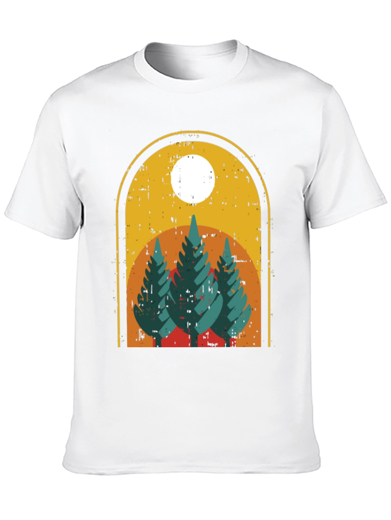 Retro Mountain Scene Graphic Tee