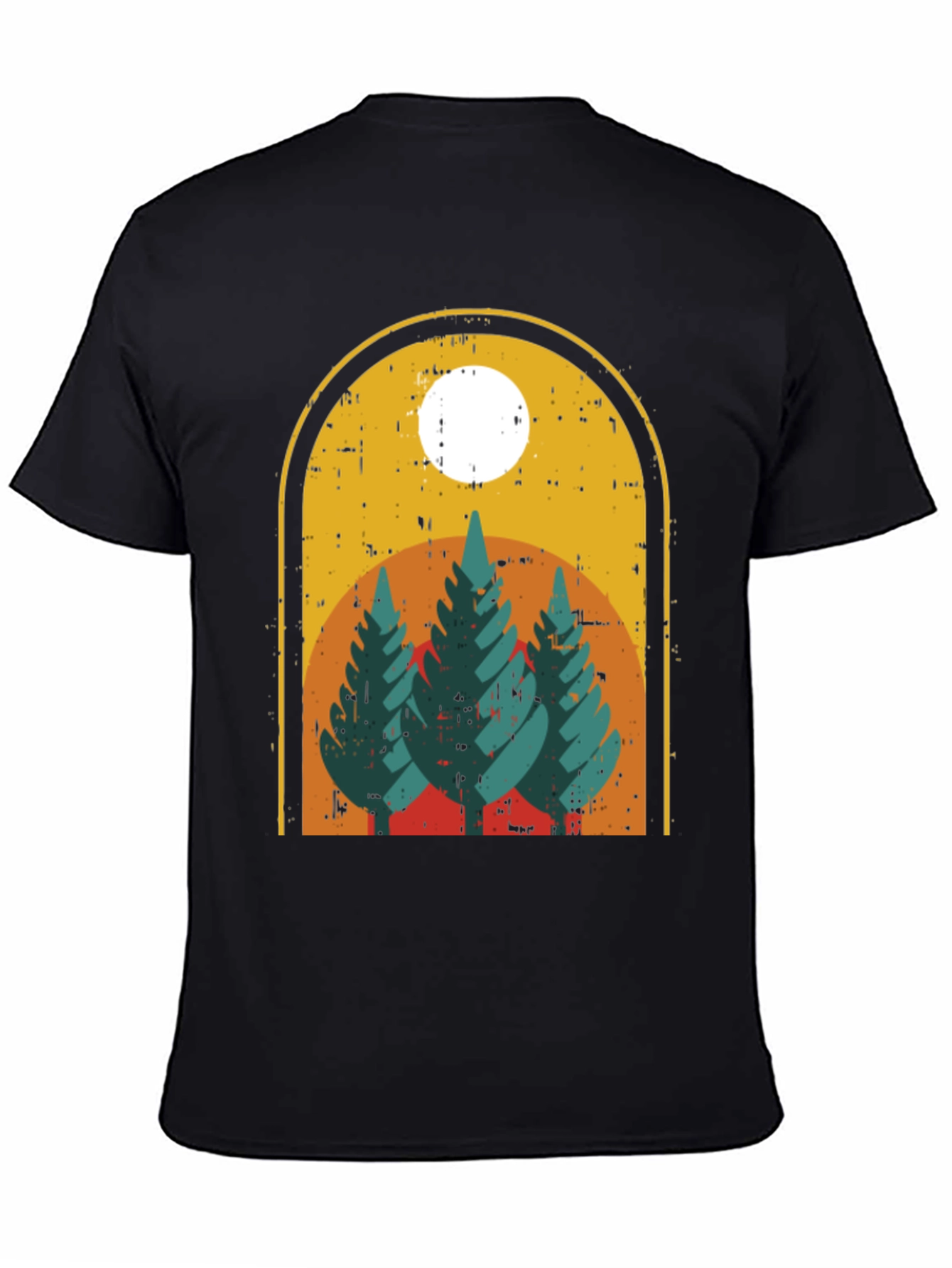 Retro Mountain Scene Graphic Tee