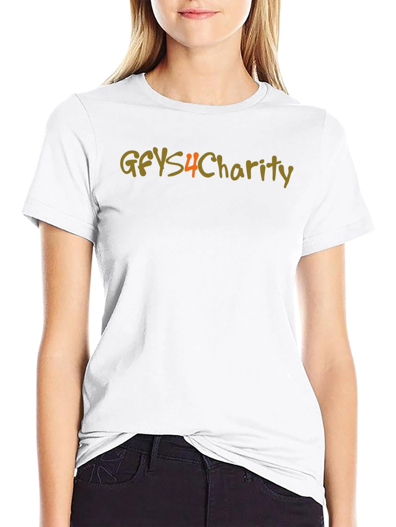 GFYS4Charity Black Graphic T-Shirt