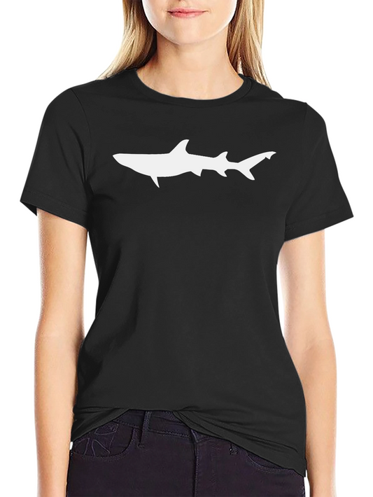 Shark Graphic Tee - Cool Black Cotton T-Shirt