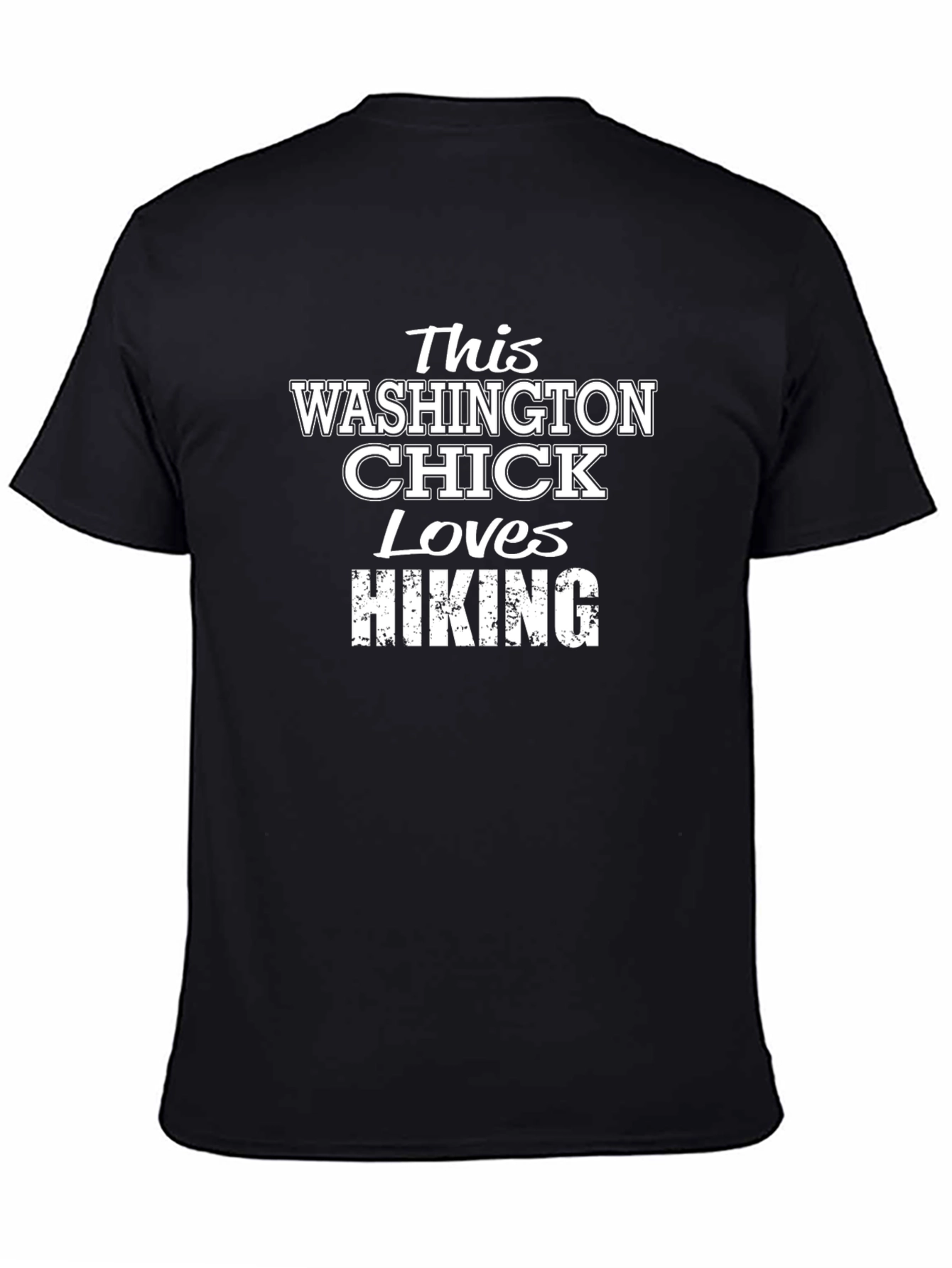 Washington Chick Loves Hiking T-Shirt