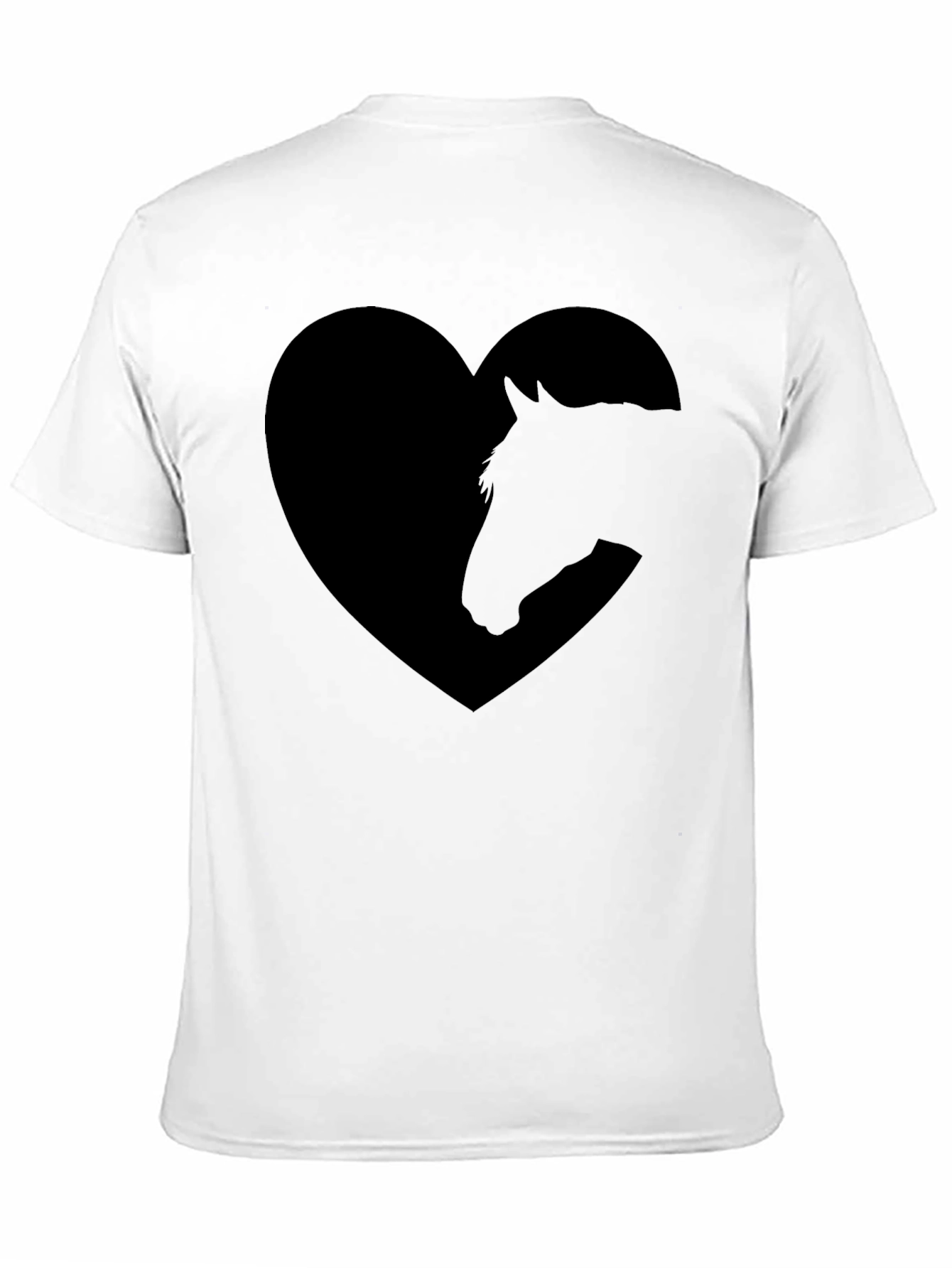 Horse Heart Graphic Black T-Shirt