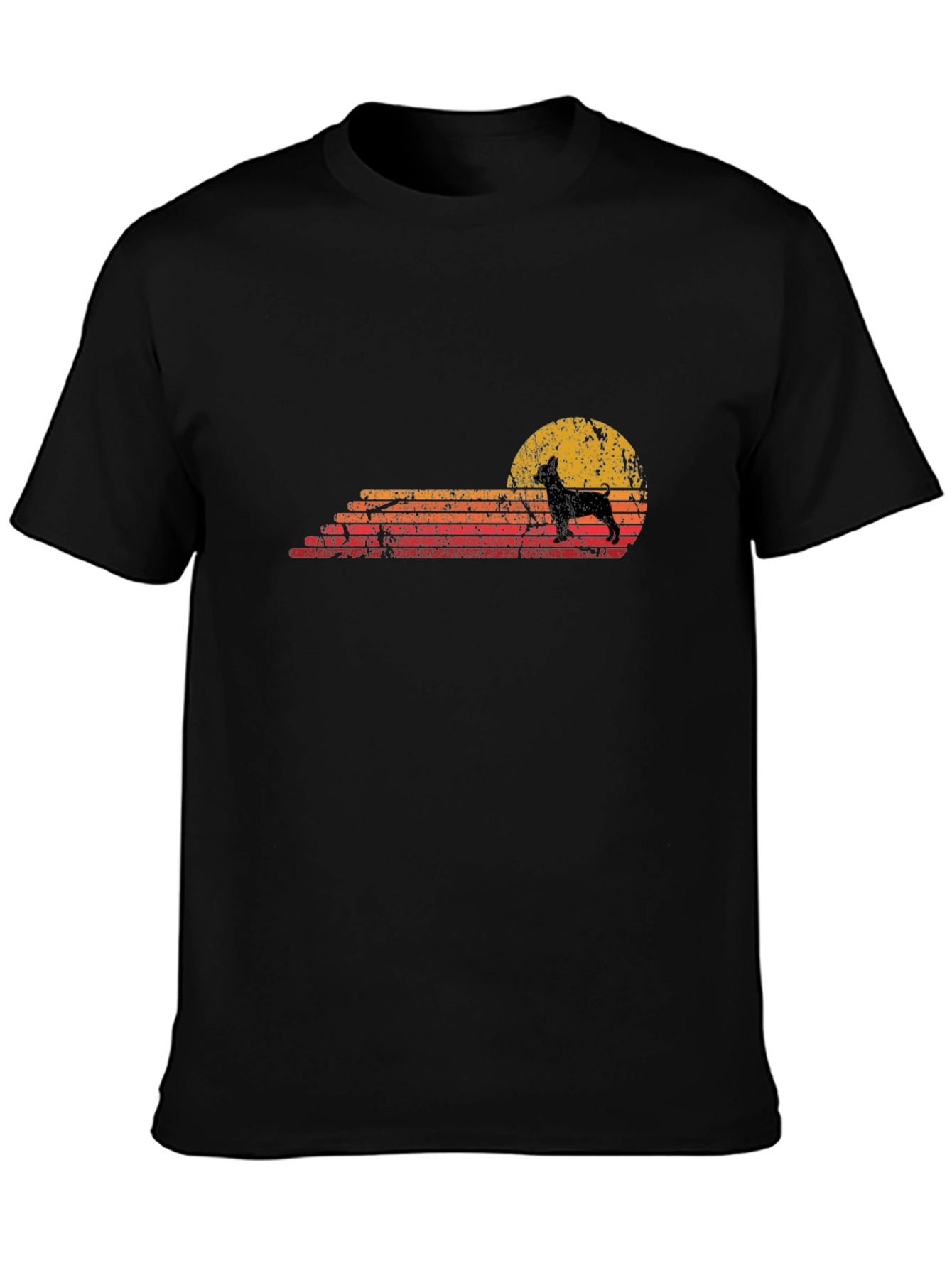 Retro Dog Silhouette Graphic Tee