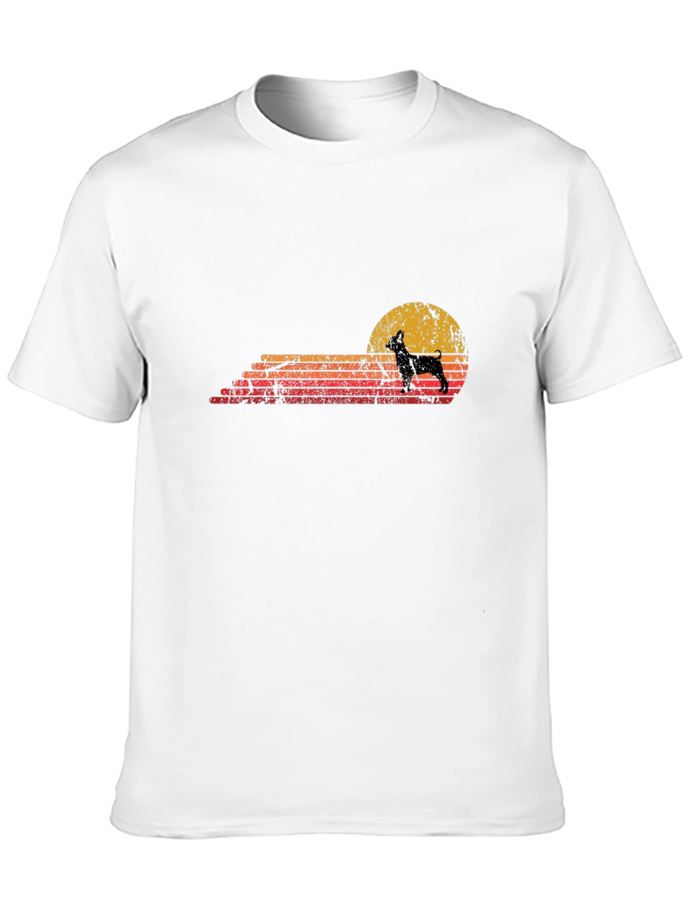 Retro Dog Silhouette Graphic Tee