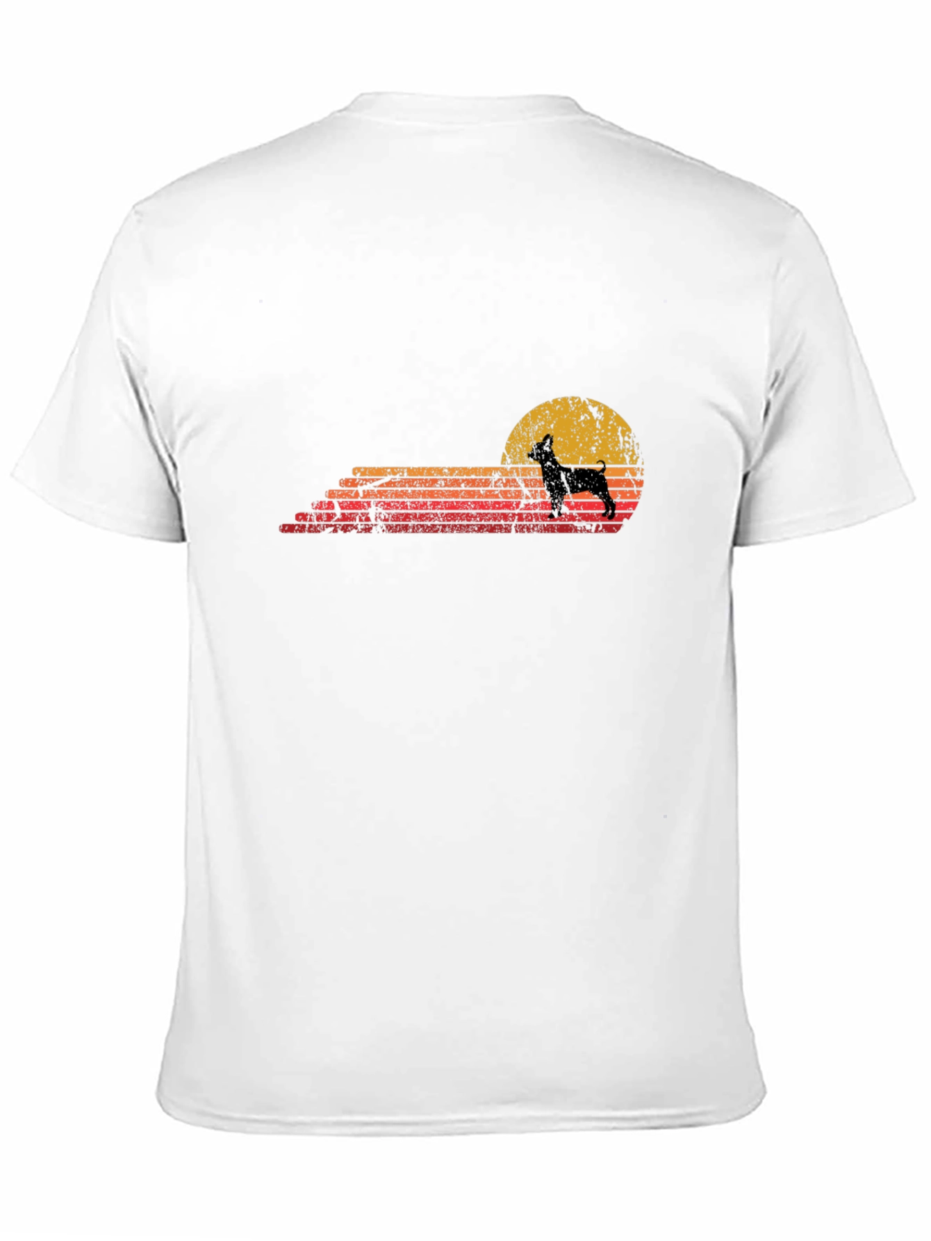 Retro Dog Silhouette Graphic Tee