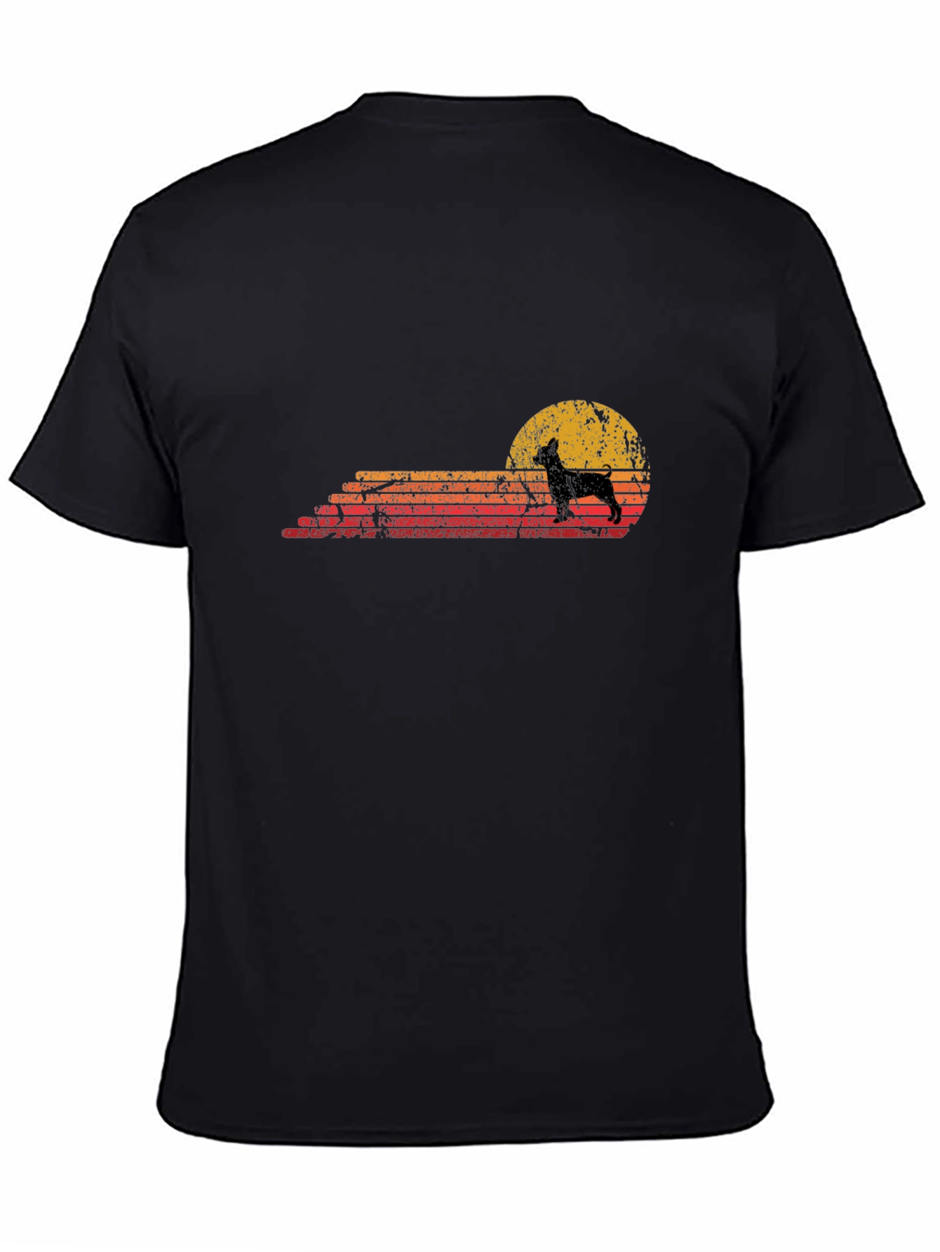 Retro Dog Silhouette Graphic Tee