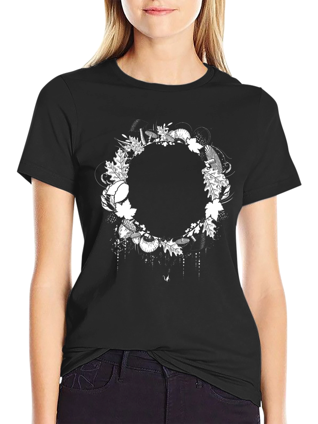 Nature Wreath Graphic T-Shirt
