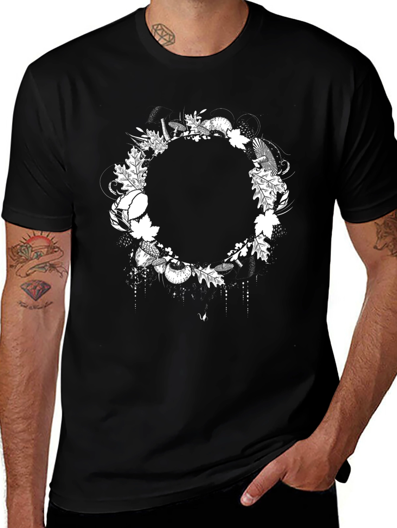 Nature Wreath Graphic T-Shirt