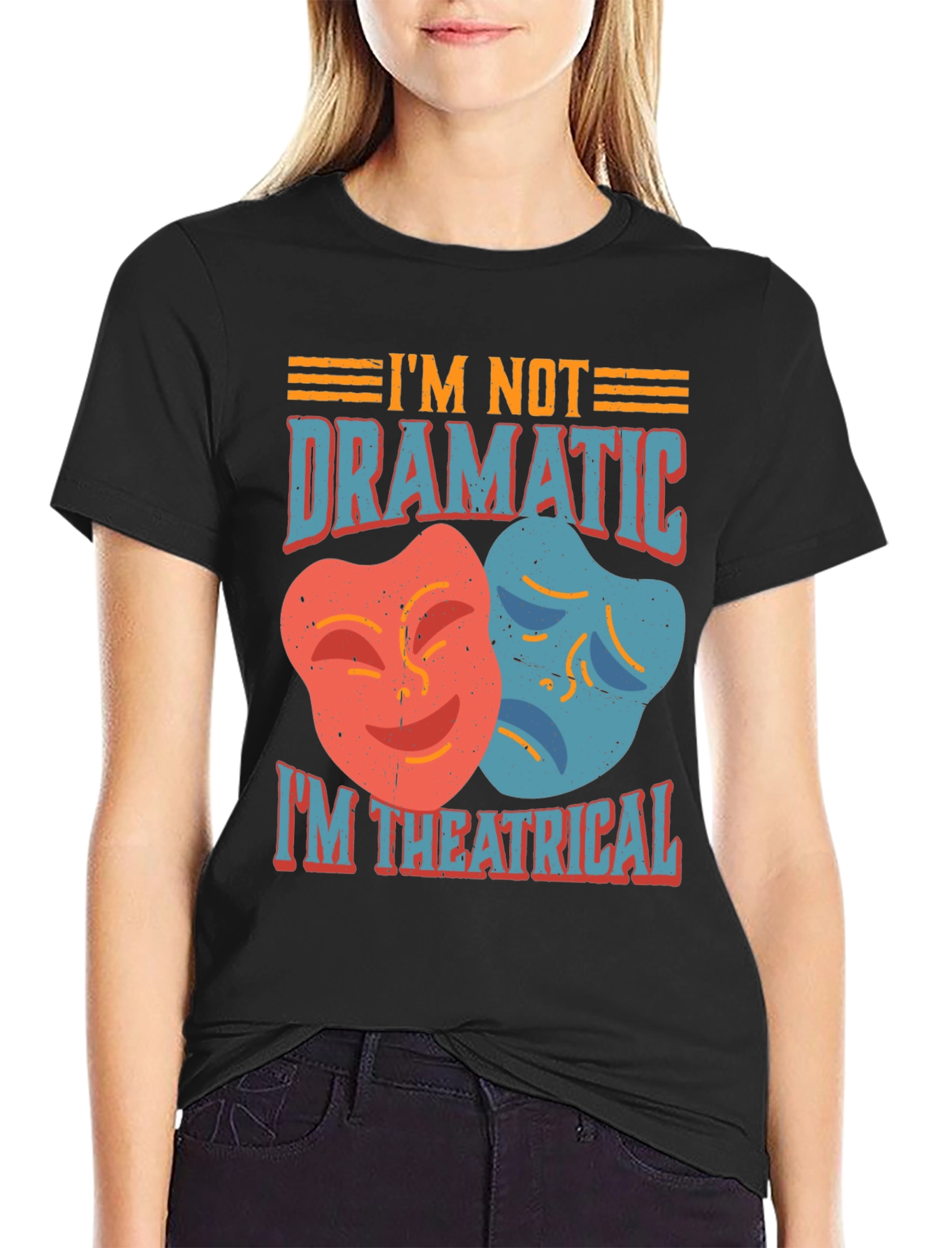 Theatrical T-Shirt - Drama Masks