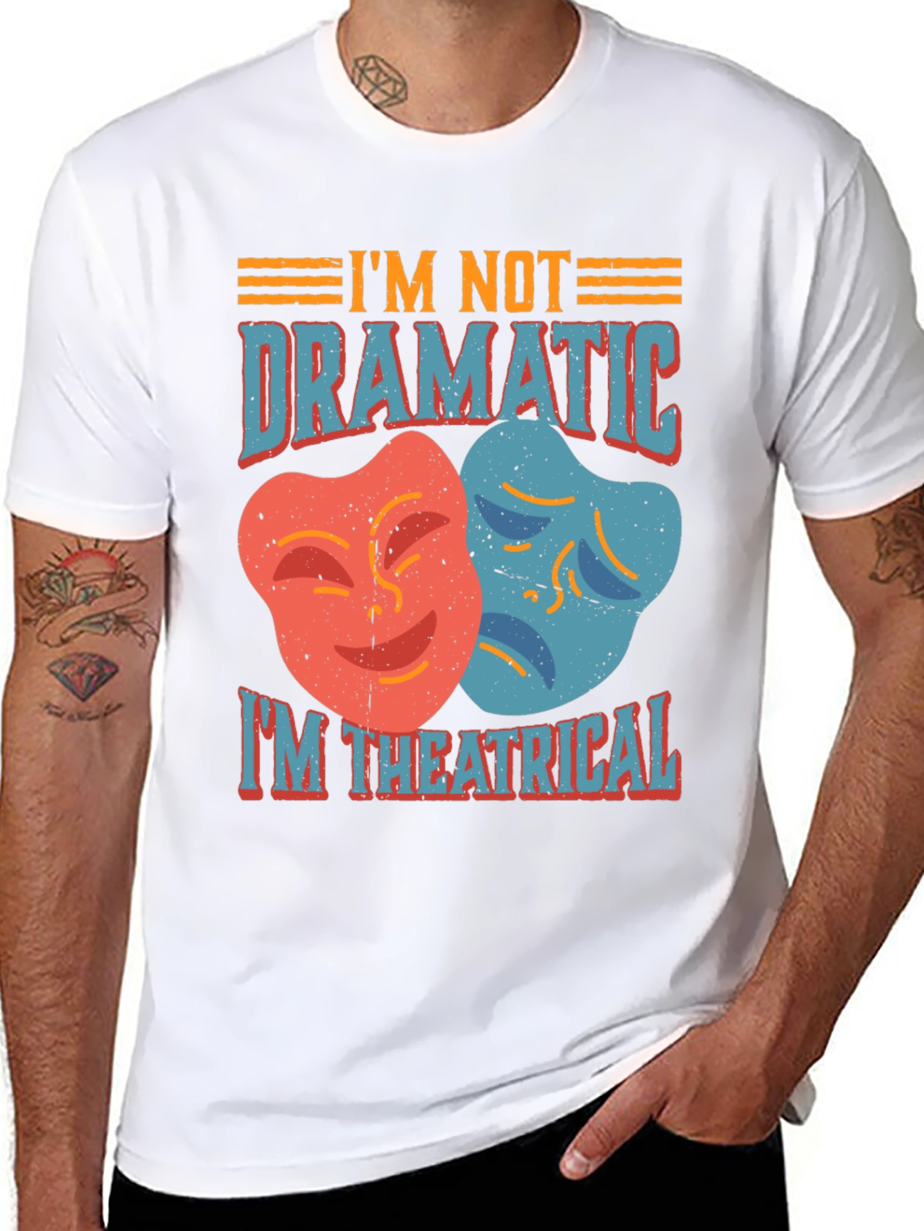 Theatrical T-Shirt - Drama Masks