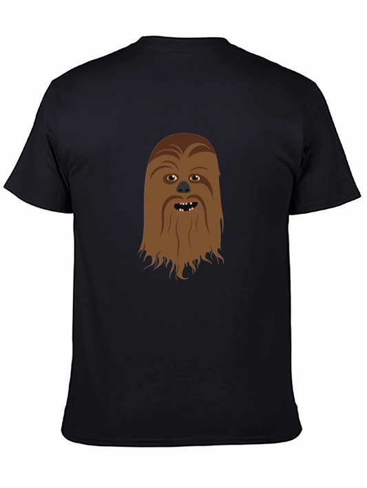 Chewbacca Face Black T-Shirt