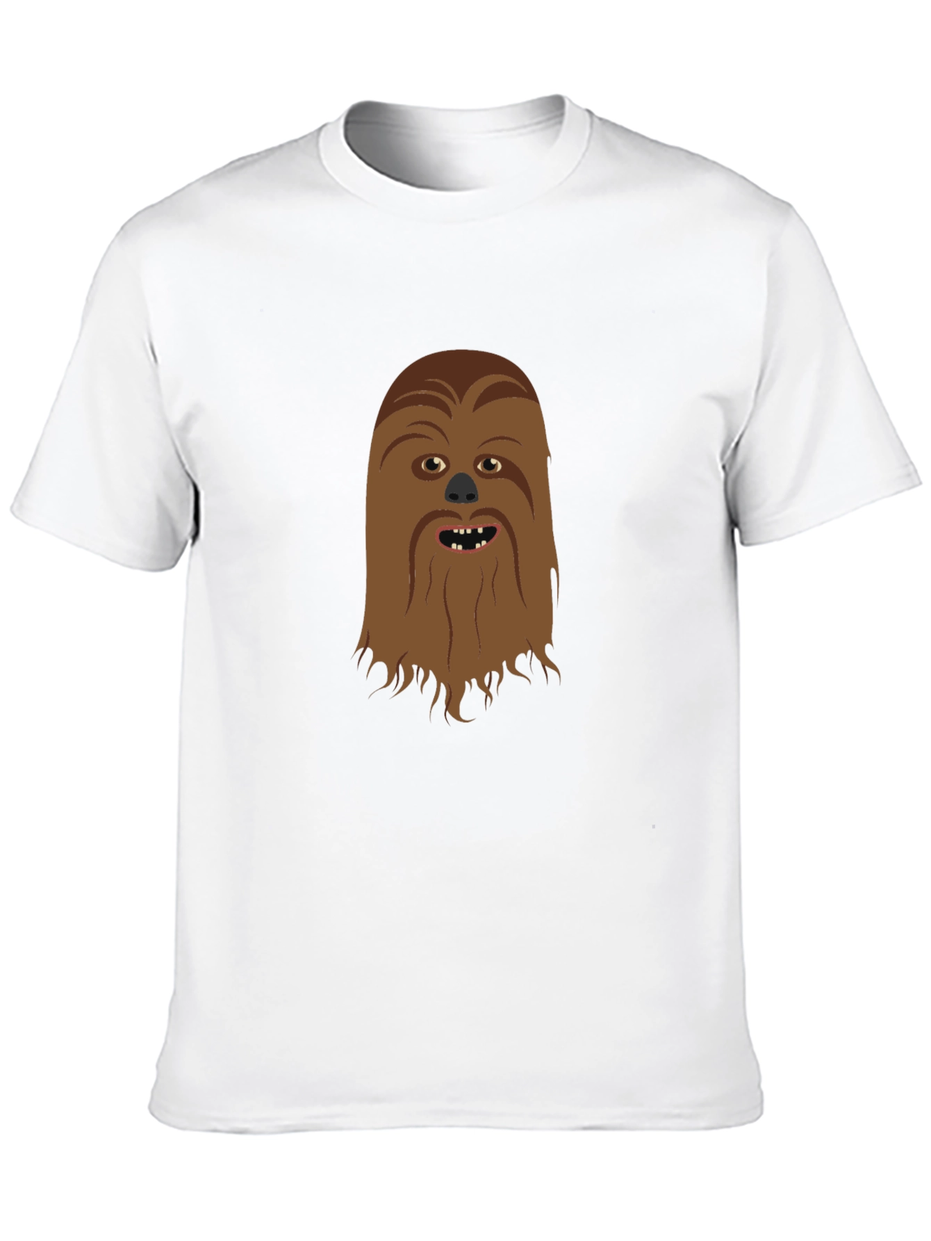 Chewbacca Face Black T-Shirt