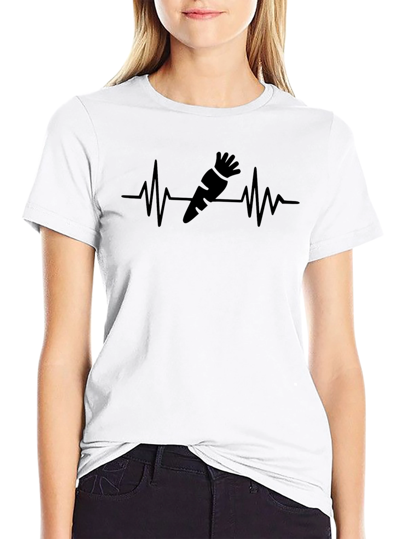 Carrot Heartbeat Graphic T-Shirt