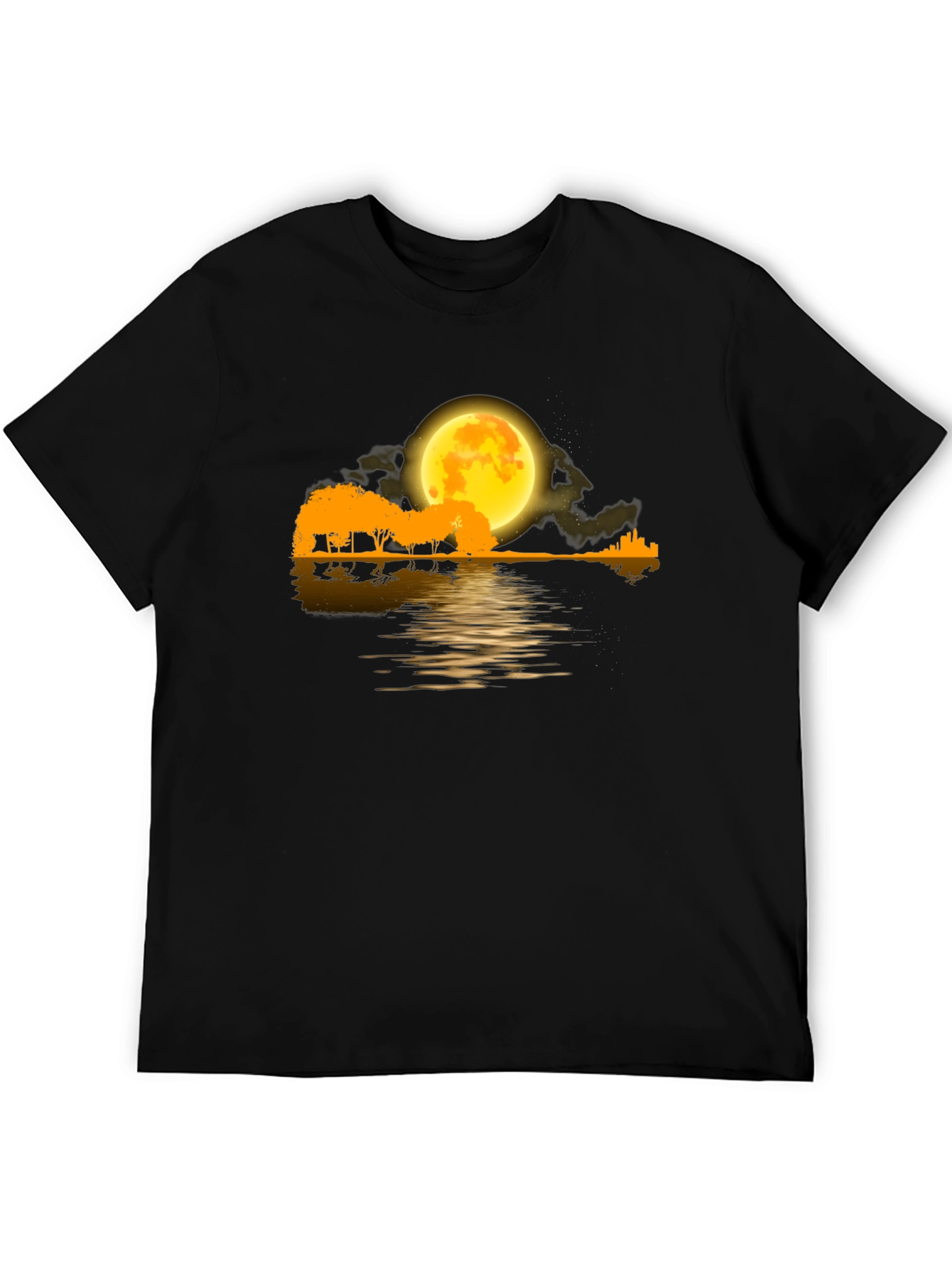 Moonlit River Guitar T-Shirt