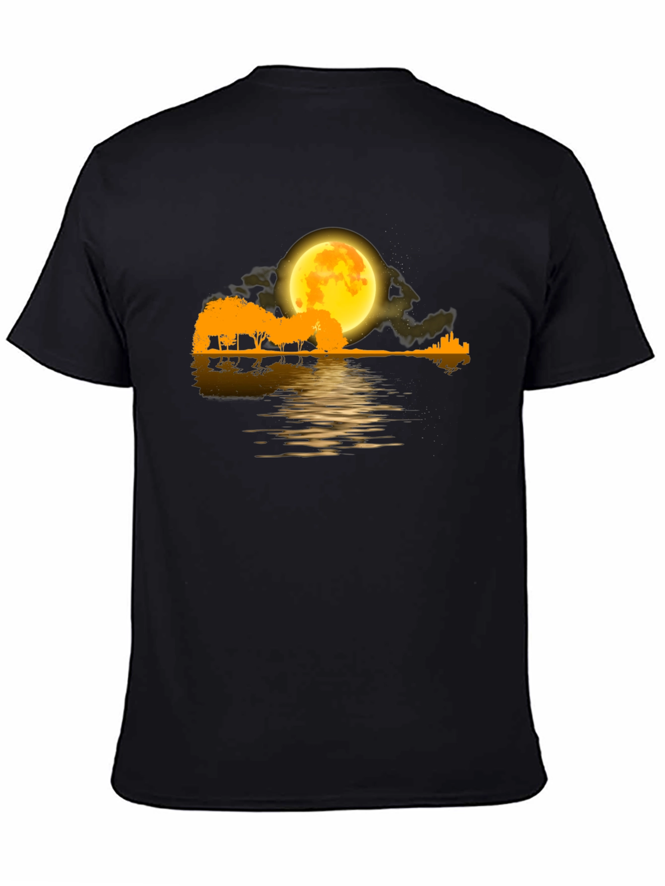 Moonlit River Guitar T-Shirt