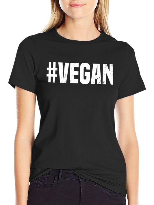 Vegan Hashtag T-Shirt - Soft Cotton Tee
