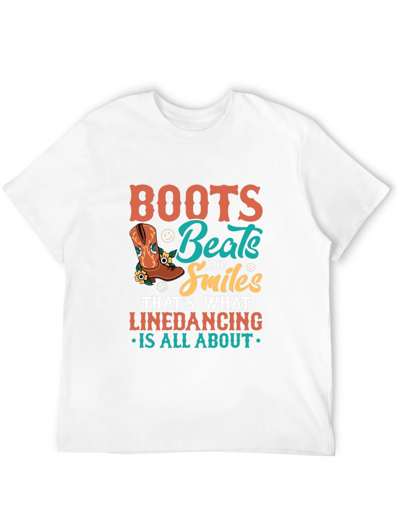 Boots Beats Smiles Linedancing T-Shirt