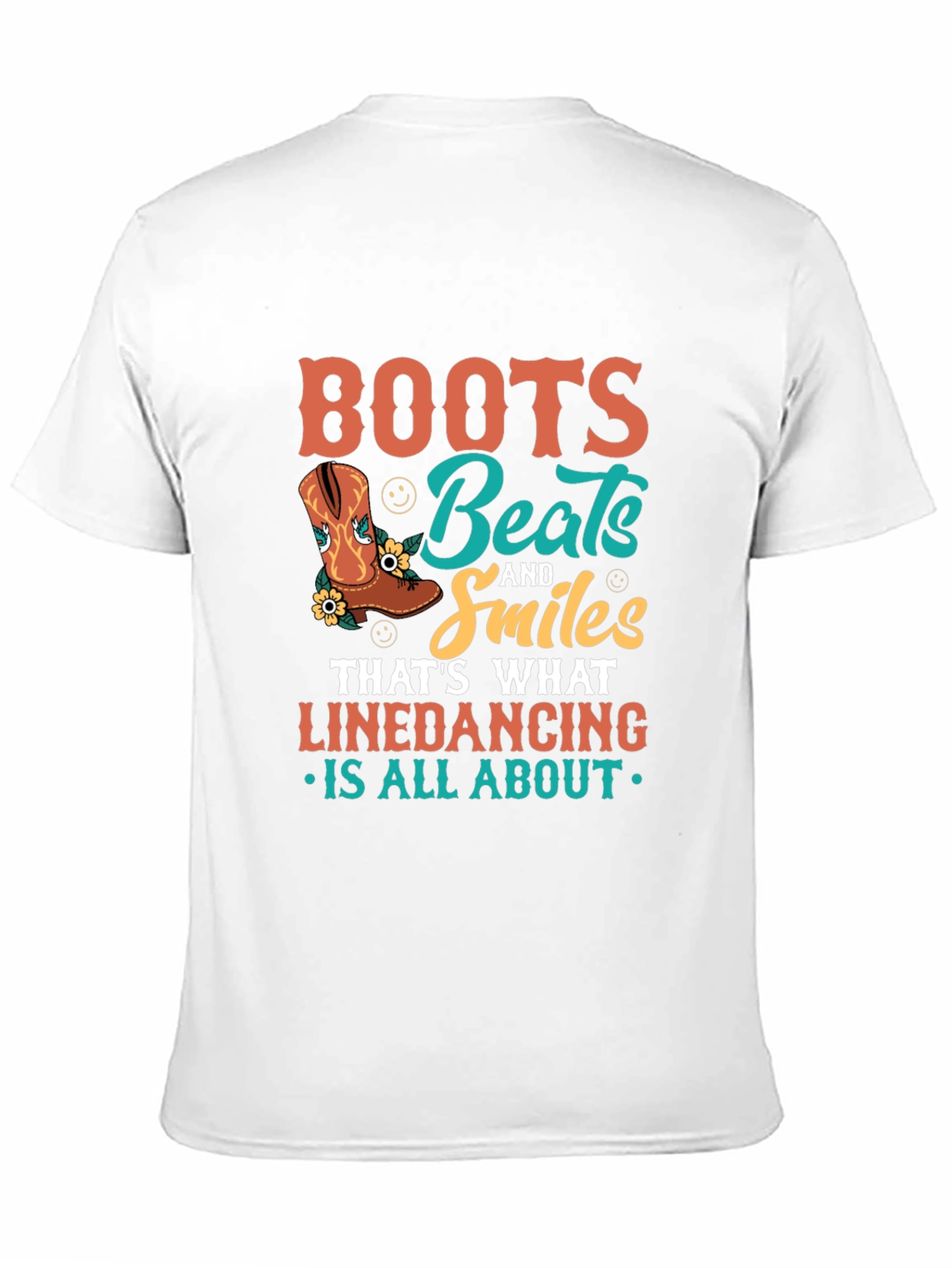 Boots Beats Smiles Linedancing T-Shirt