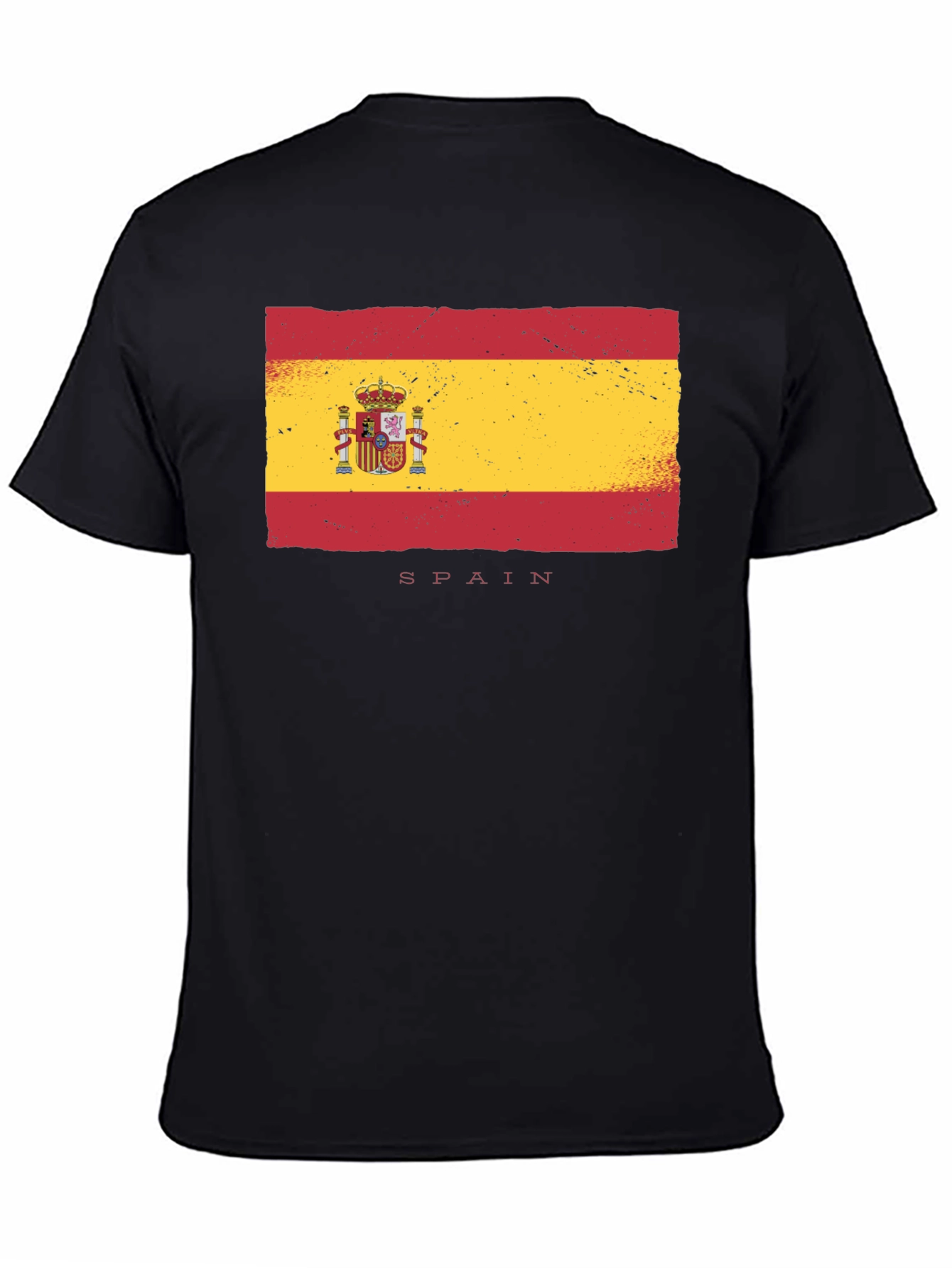 Spain Flag T-Shirt - Distressed Design
