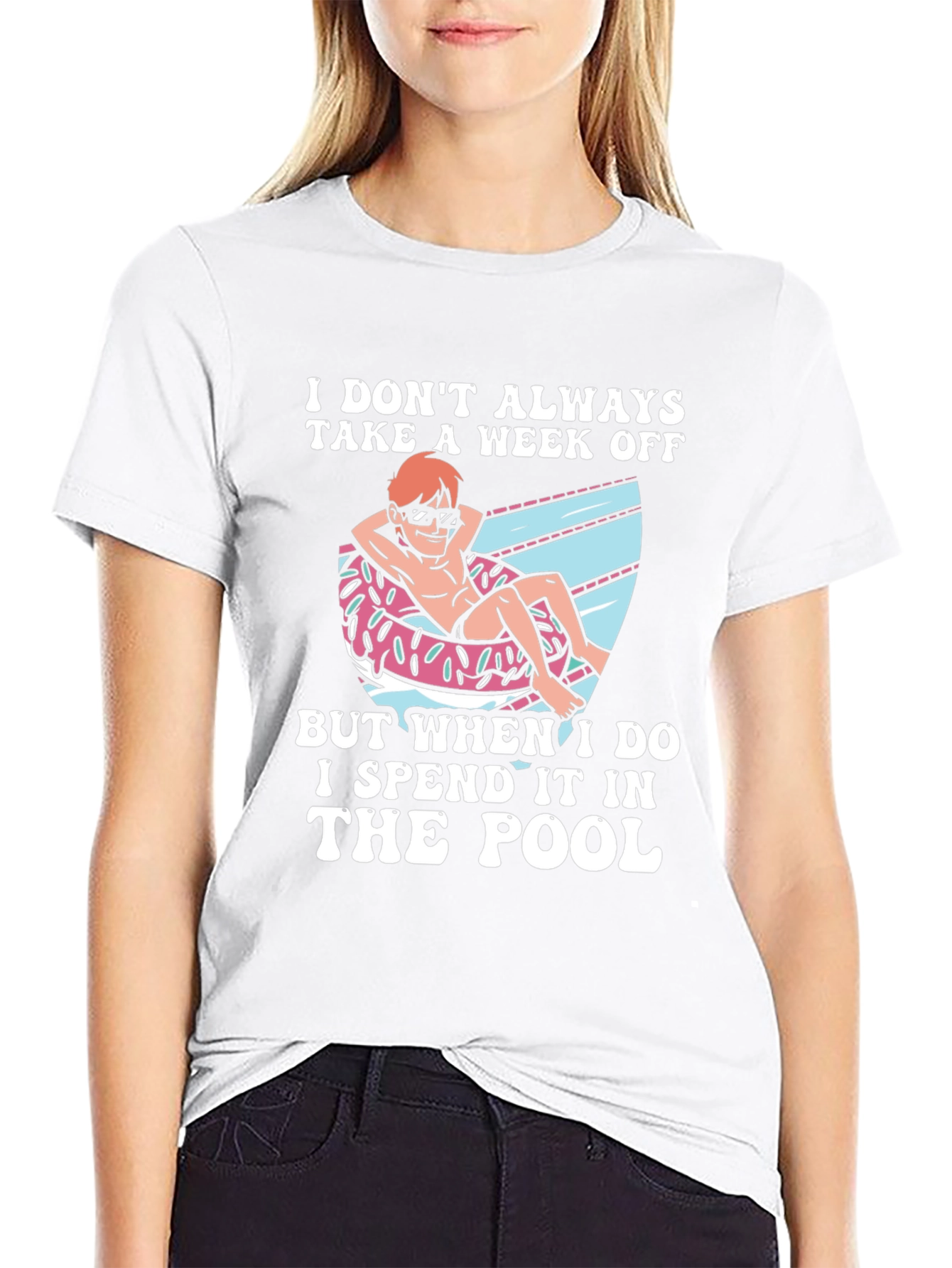 I Spend It In The Pool Graphic T-Shirt