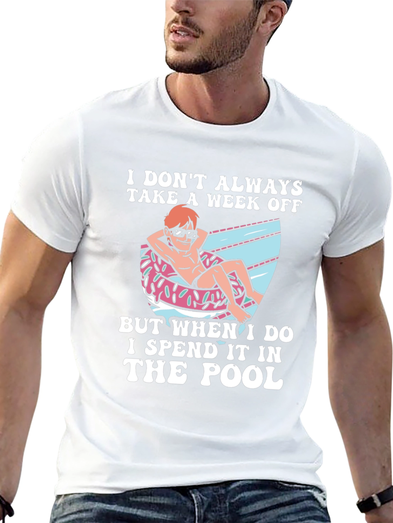 I Spend It In The Pool Graphic T-Shirt