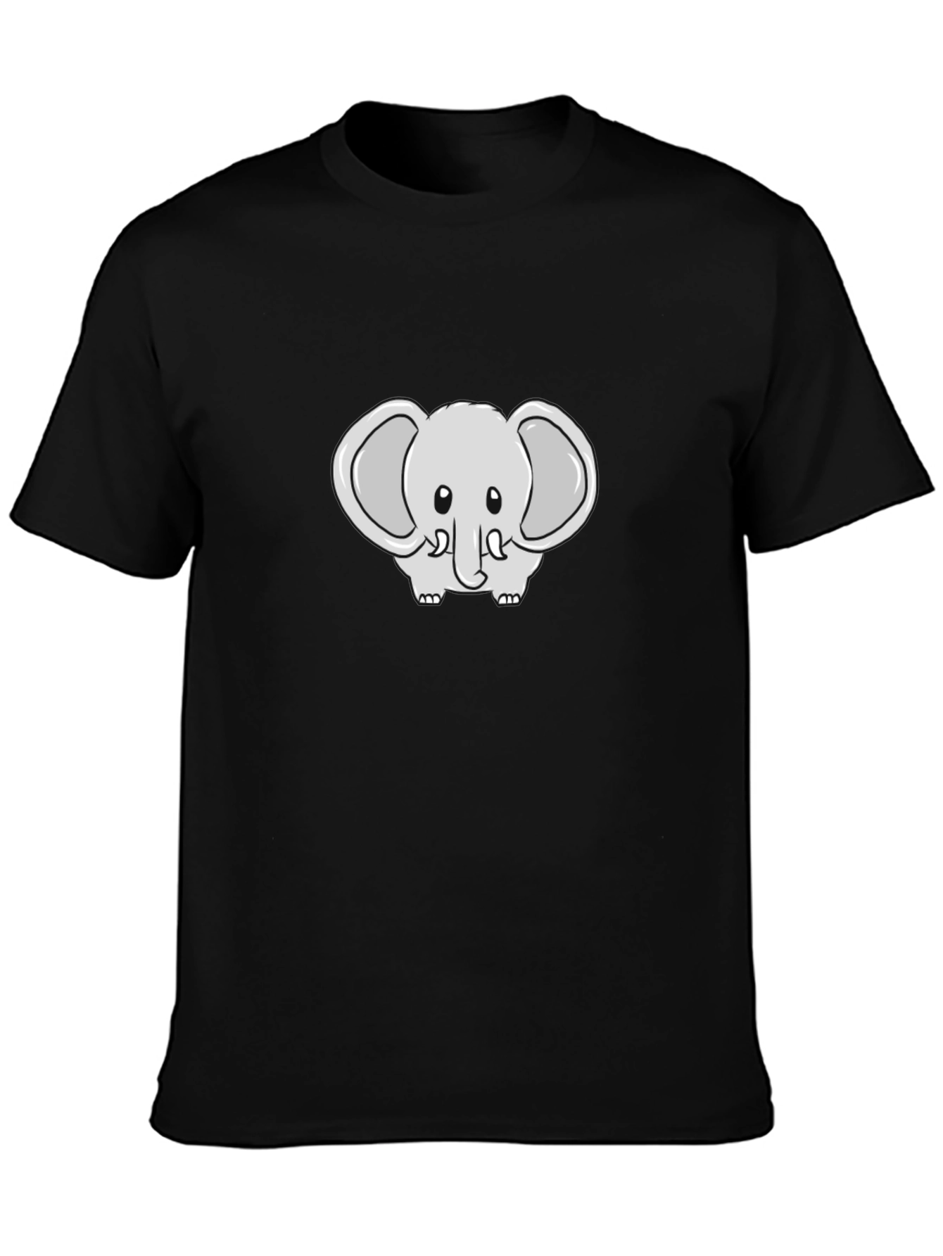 Cute Elephant Graphic Tee - Soft Cotton Blend