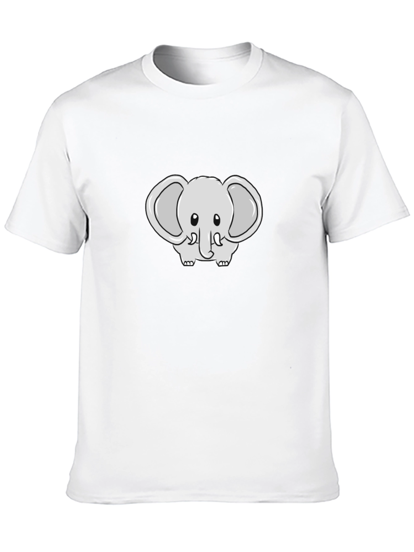 Cute Elephant Graphic Tee - Soft Cotton Blend