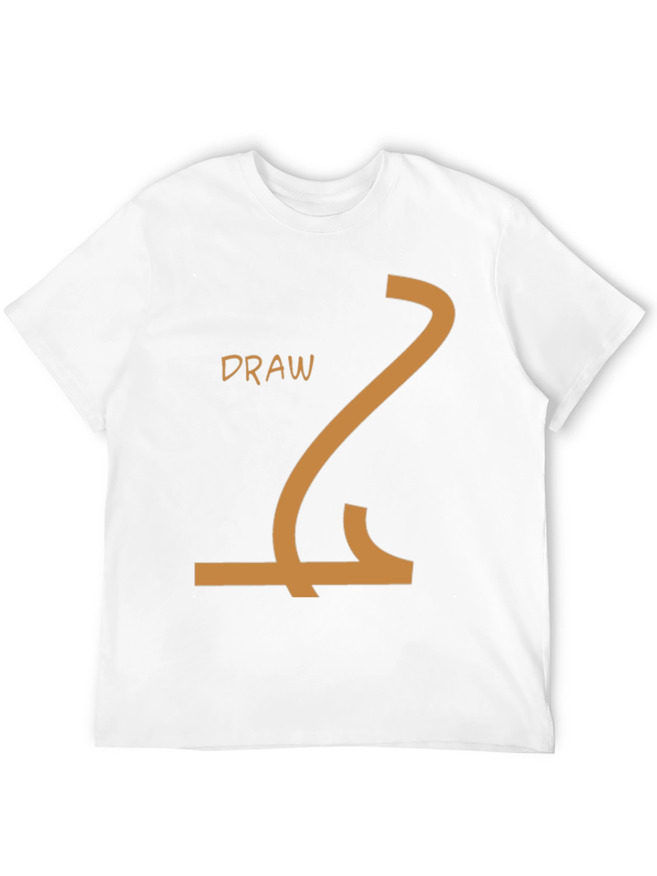 Draw Line Art T-Shirt - Creative Design Tee