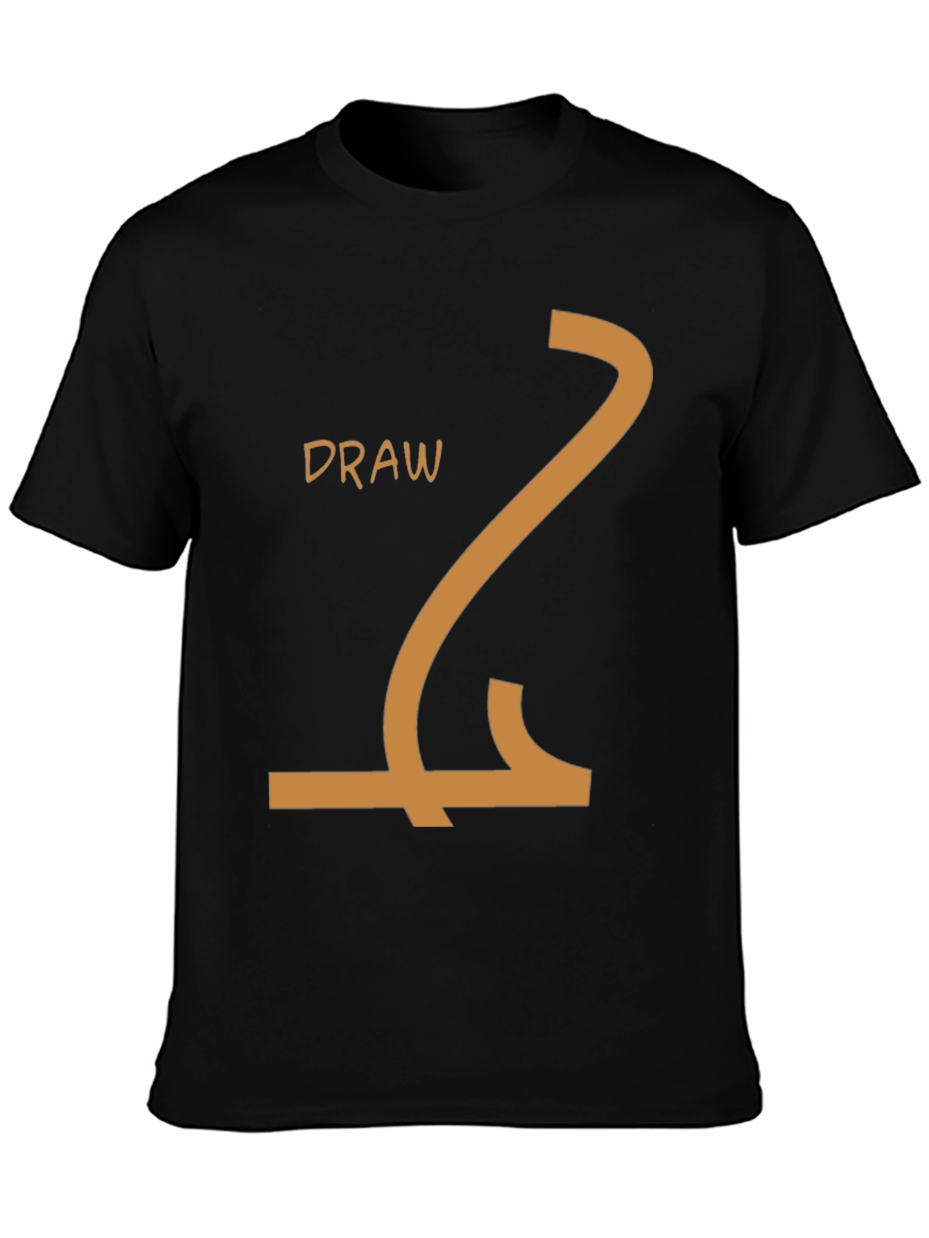 Draw Line Art T-Shirt - Creative Design Tee