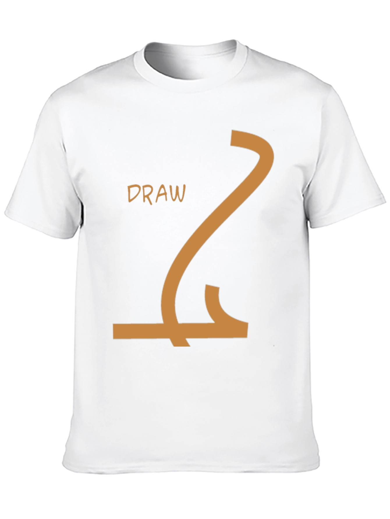 Draw Line Art T-Shirt - Creative Design Tee