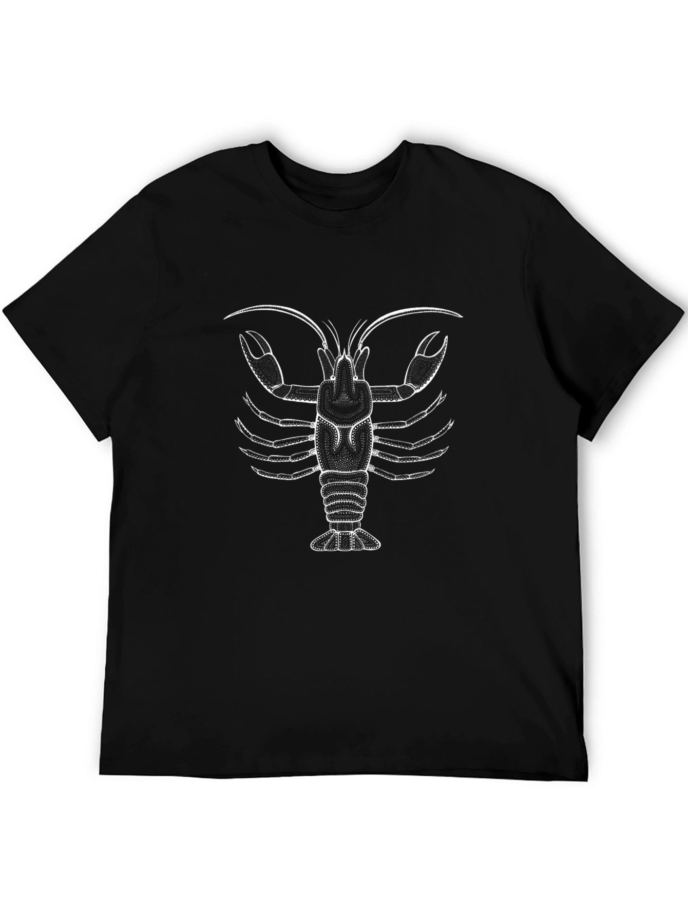 Lobster Graphic Print Crew Neck T-Shirt