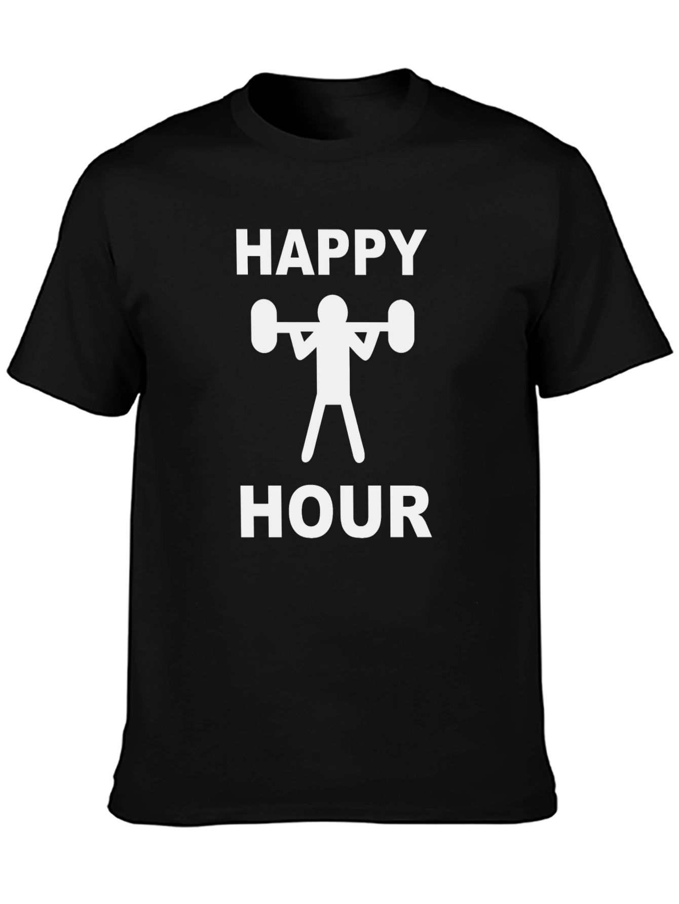 Happy Hour Gym T-Shirt - Funny Workout Tee